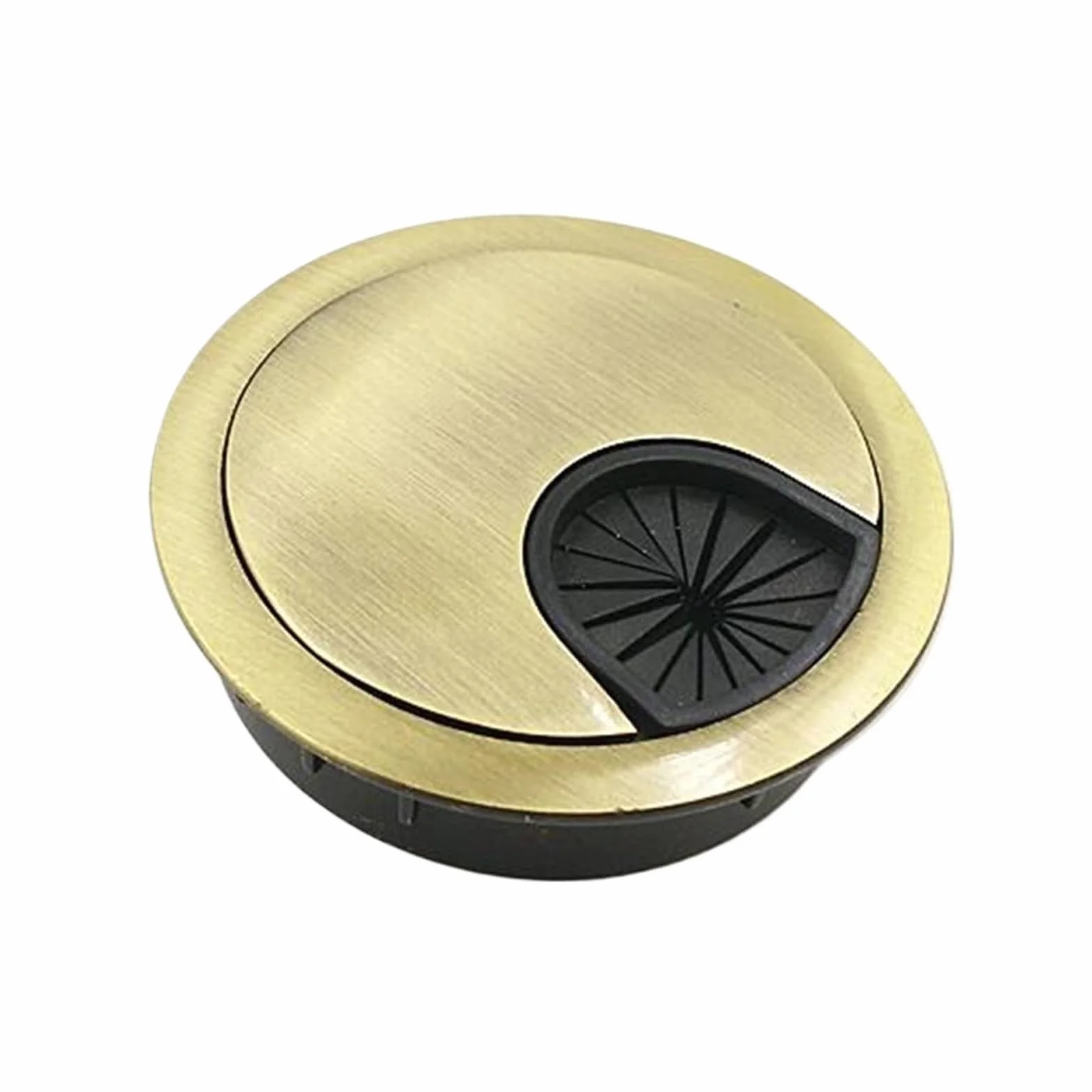 przelotka na biurko Biurko przelotka kablowa 2 szt. Drut ze stopu cynku pokrywa otworu na biurko komputerowe wylot Port Winder uchwyt organizator sprzęt meblowy(B,80mm)