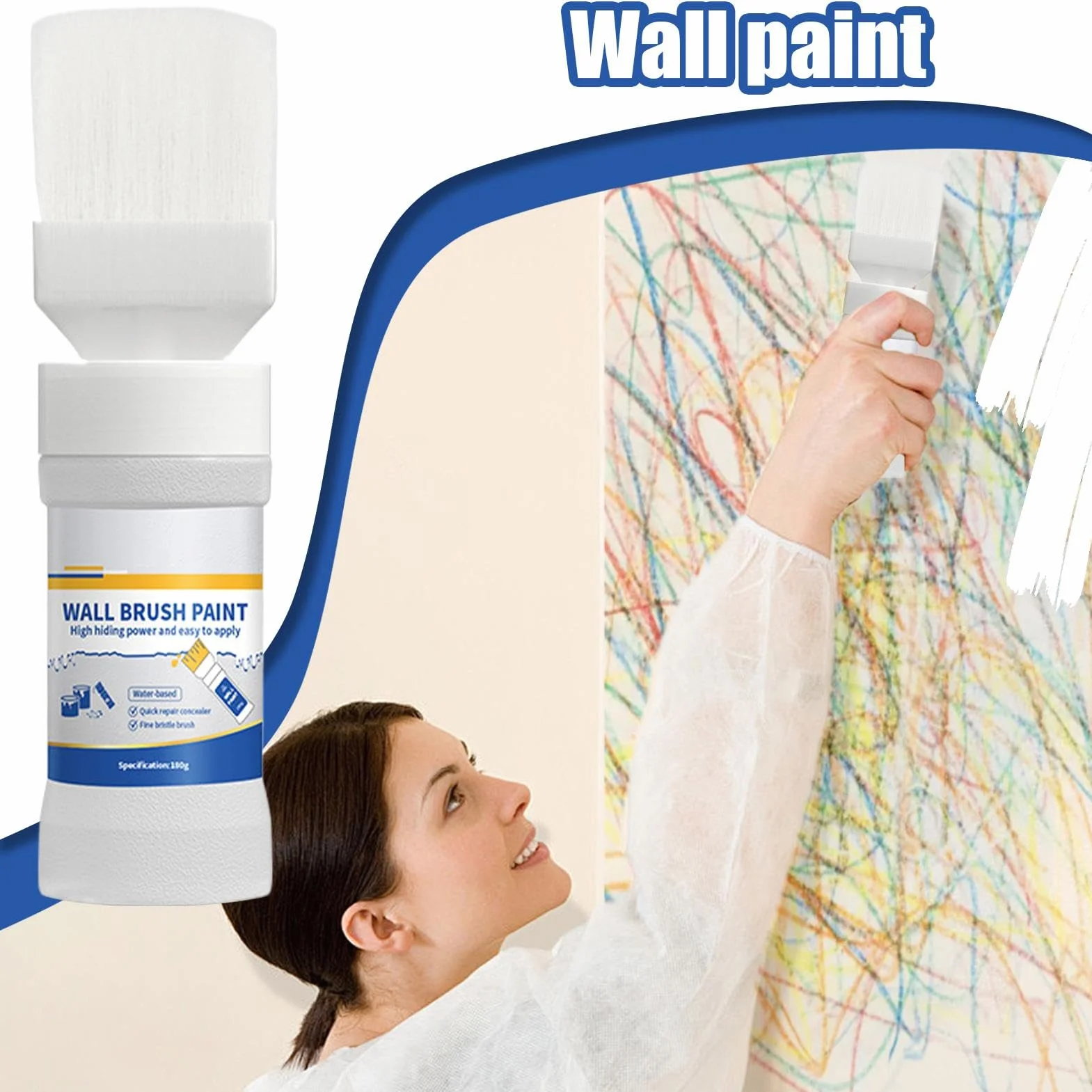 Home Repair Kit, Paint, Safe Home Use Wall Stain Remover, Easy Touchup