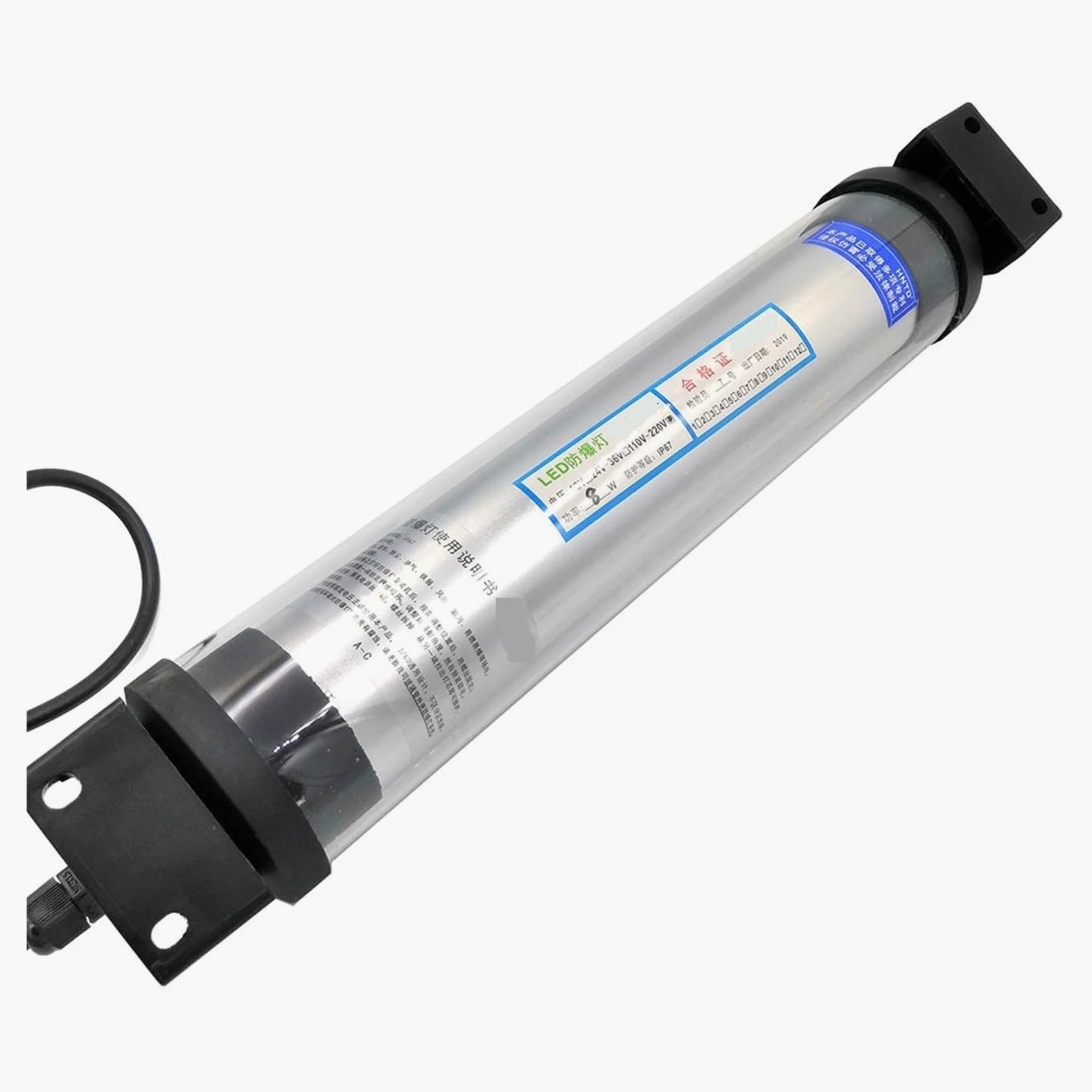 DC24V AC220 LED Frezarka CNC Lampa Wodoodporna Warsztatowa Długa Lampa Tokarska Odporność na uderzenia(16W Length 660mm,AC220)