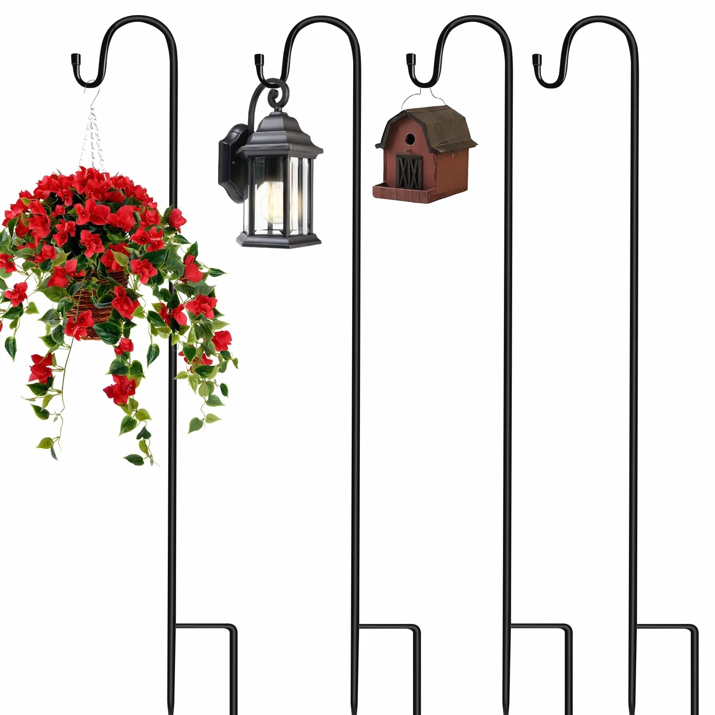 Haki pasterskie ogrodowe 90CM metalowe do lamp solarnych latarni