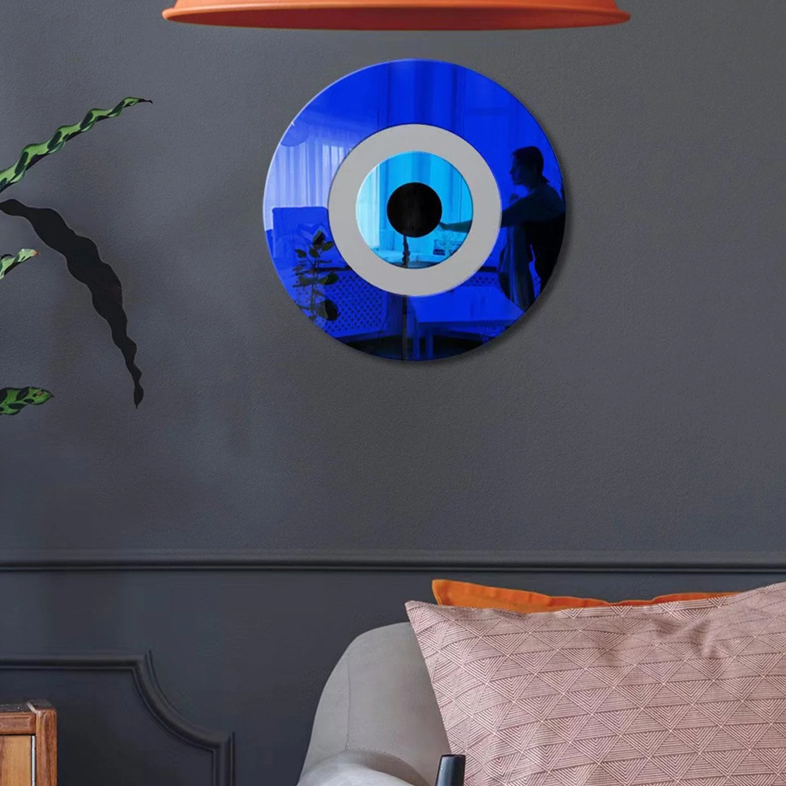 Blue Devil Eye Akrylowa dekoracja Ozdoba do domu z niebieskim diabelskim okiem