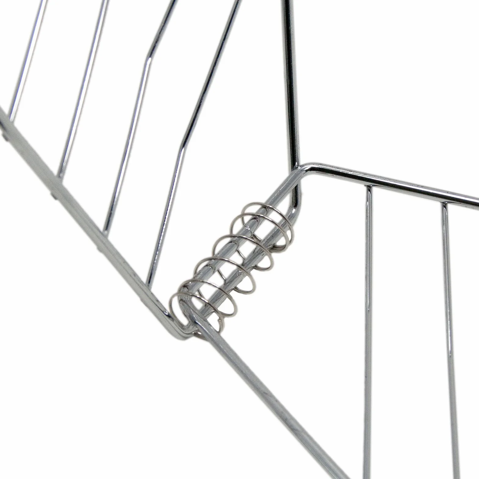 ToCi Zestaw 4 grillów na ryby srebrny duży metalowy kosz na warzywa 58 x 13 cm szczypce do grillowania