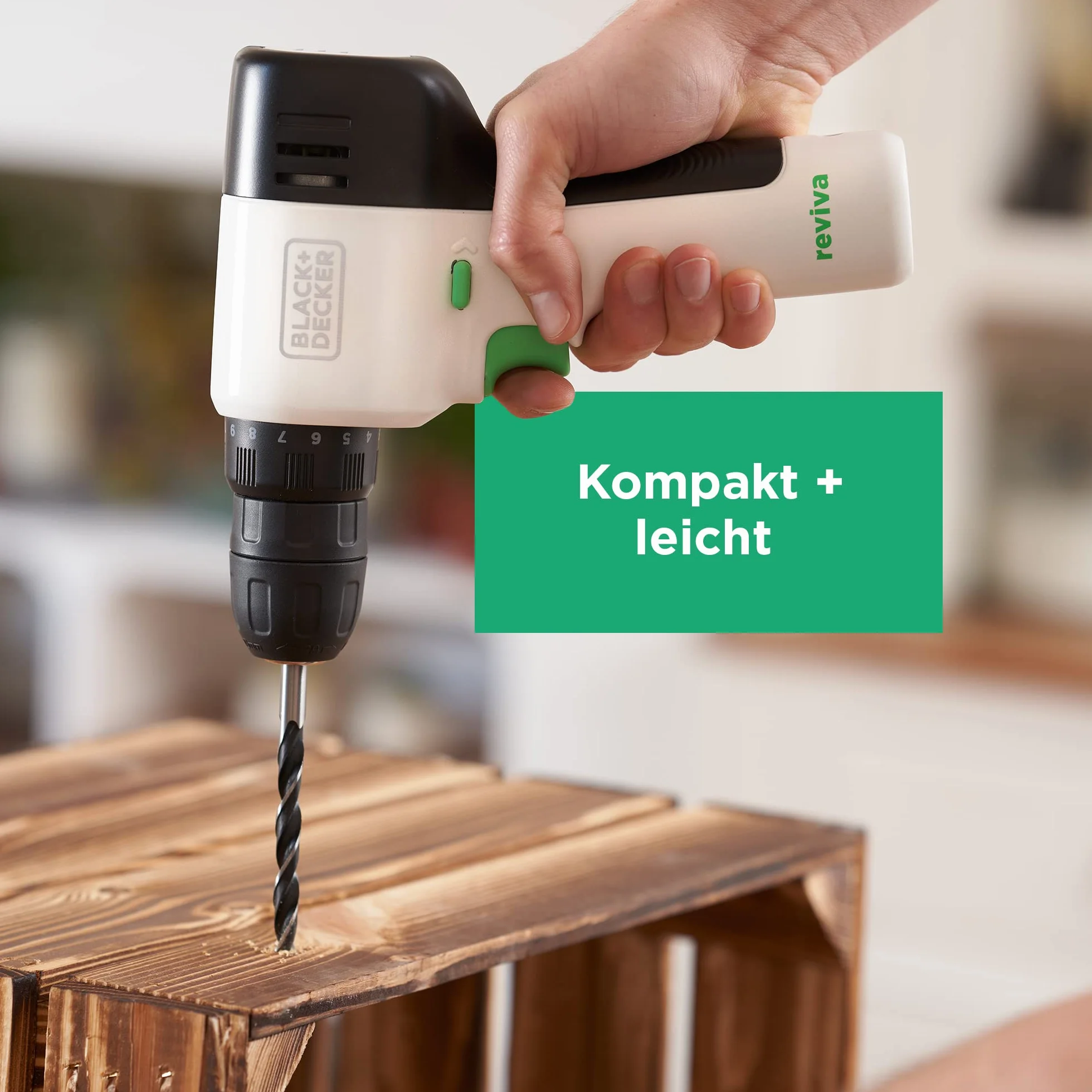 BLACK+DECKER Wiertarka wkrętarka 12V REVIVA z wbudowanym akumulatorem 1,5Ah 80 akcesoria REVDD12A80-QW