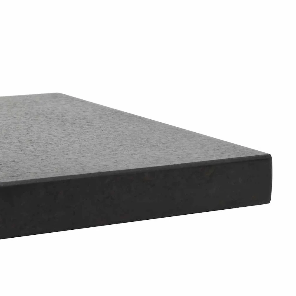 vidaXL Kwadratowa podstawa pod parasol, granitowa, 28,5 kg, czarna