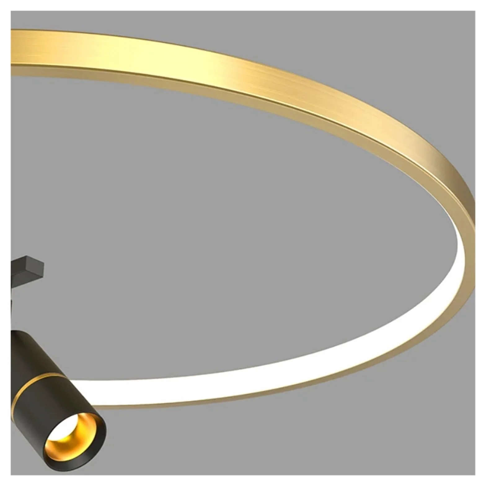 Nowoczesna lampa sufitowa LED do sypialni, jadalni, salonu, lampa wisząca do korytarza, restauracji, oświetlenie do gabinetu, domu dekoracyjnego, 50 cm, złota