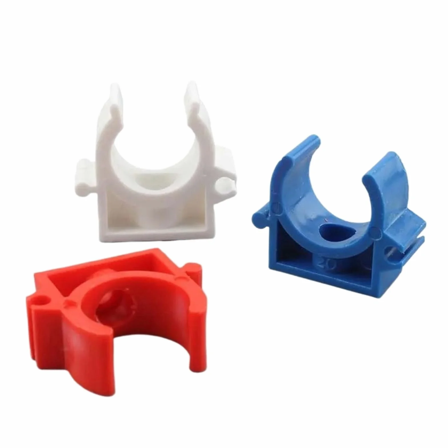 zaciski do rur, Opaski zaciskowe do rur wodnych typu U, 100 szt., 16 mm/20 mm, wielokolorowe(Wit,20mm)