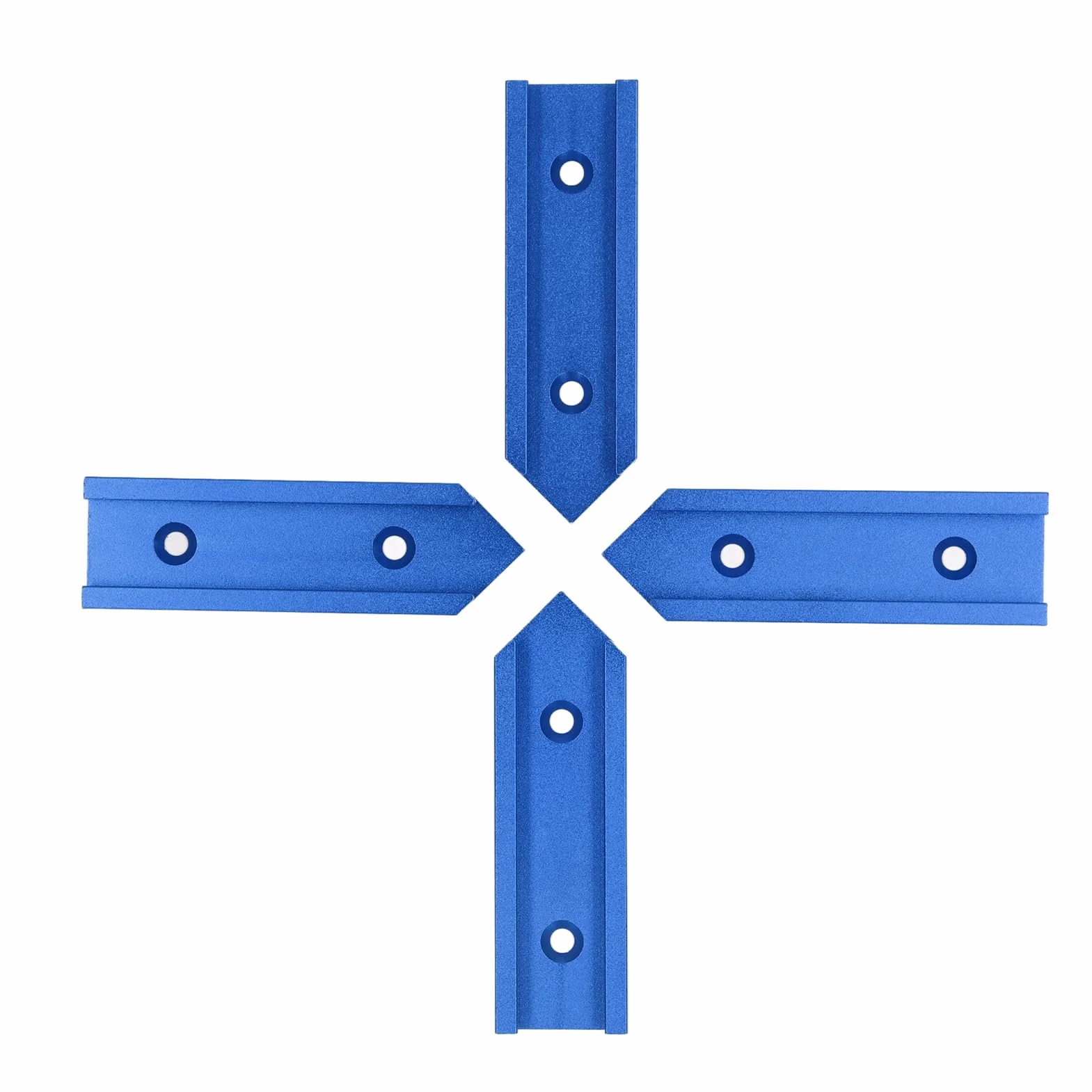Złącze T Track , 4 szt., łatwy montaż, długość 100 mm, stabilne przesuwne złącza z gniazdem T, stop aluminium do cięcia (niebieski),Kompleksowy zestaw narzędzi