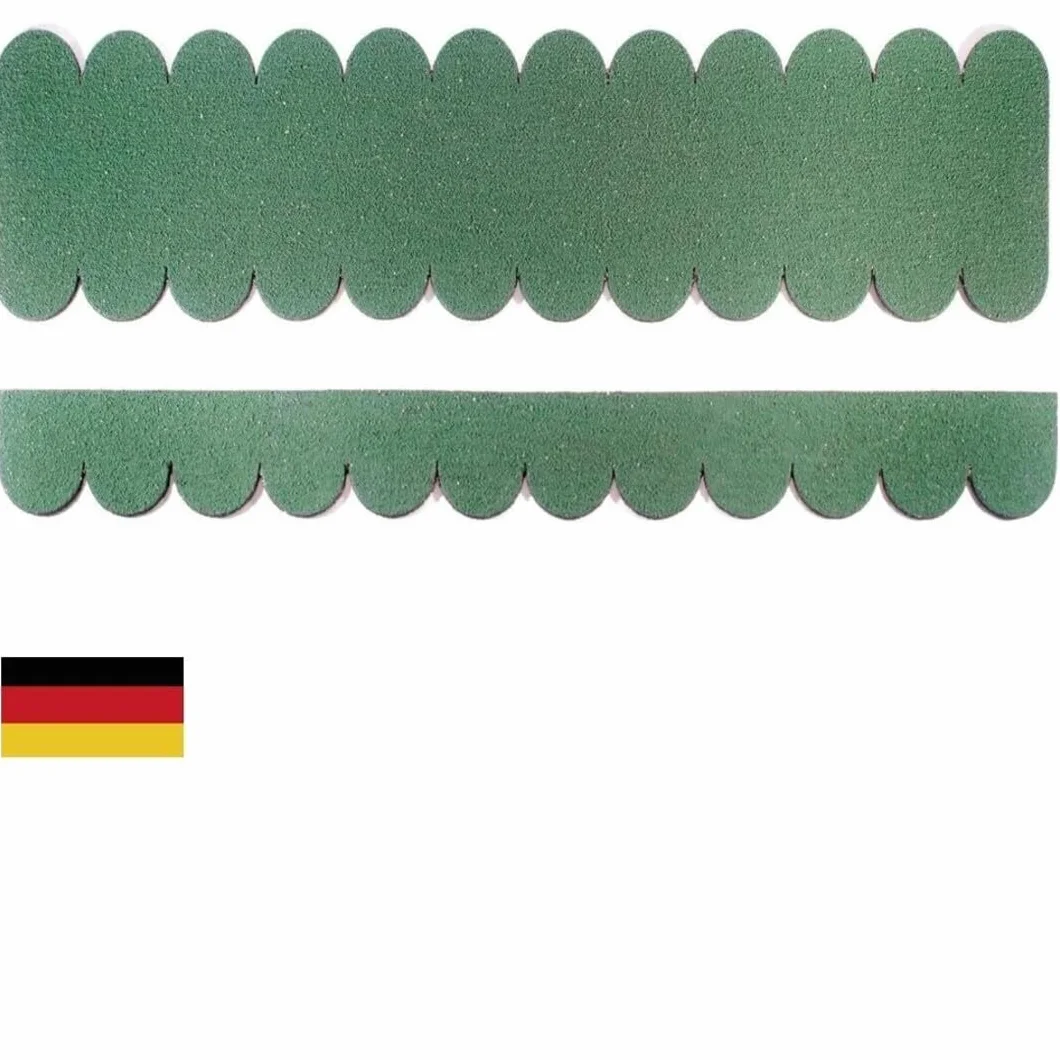 Zestaw mini gontów dachowych okrągłych (41 mm), kolor zielony, do domku dla ptaków 23,403", gont dachowy 0,35 m², wyprodukowany w warsztacie dla osób