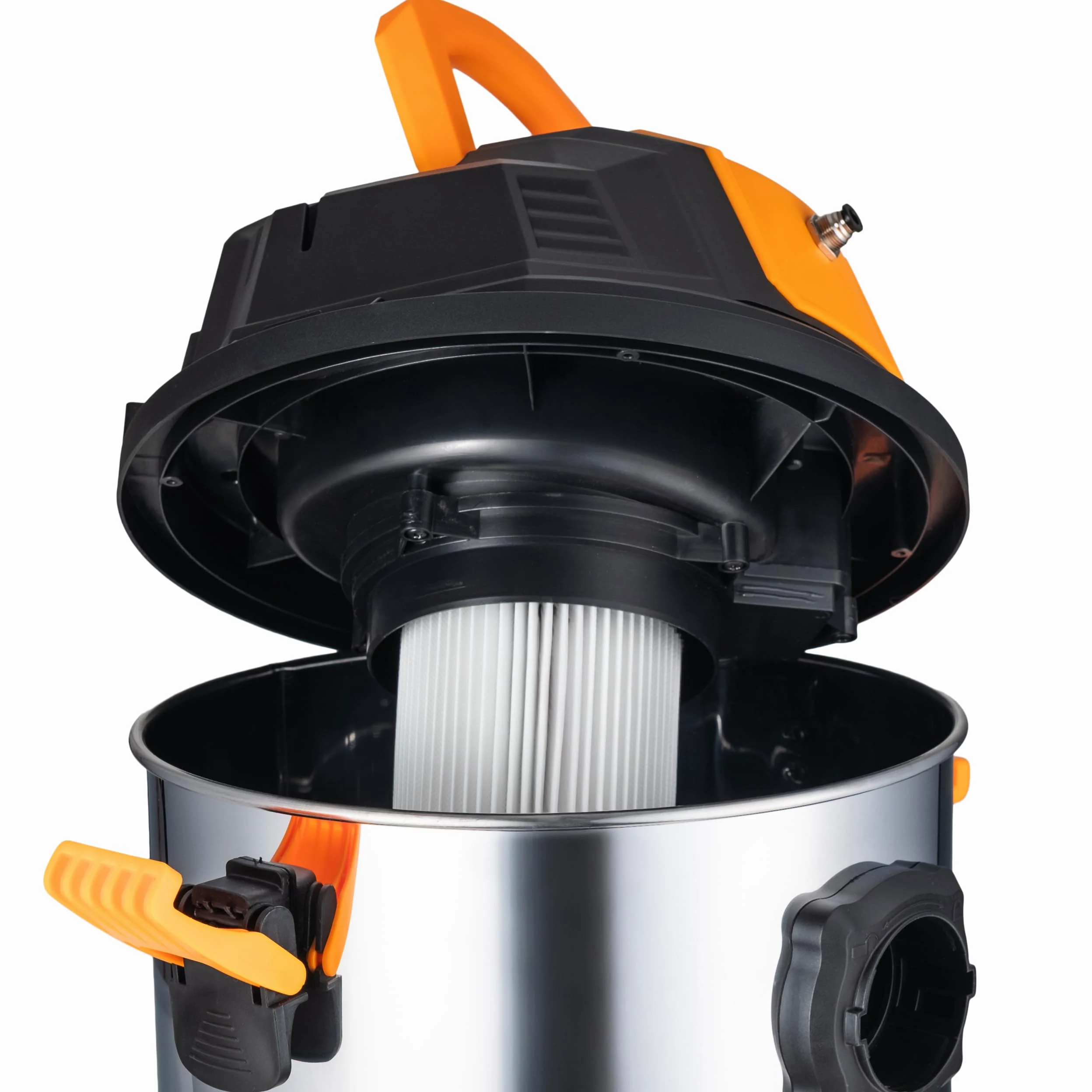 COIL Odkurzacz na Mokro i Sucho 4 w 1, Środek do Czyszczenia Dywanów, 17 kPa, Zbiornik na Wodę 5 l, 1300 W, Bezworkowy, z Funkcją Natrysku i Funkcją Nadmuchu, 25 l, Filtr HEPA