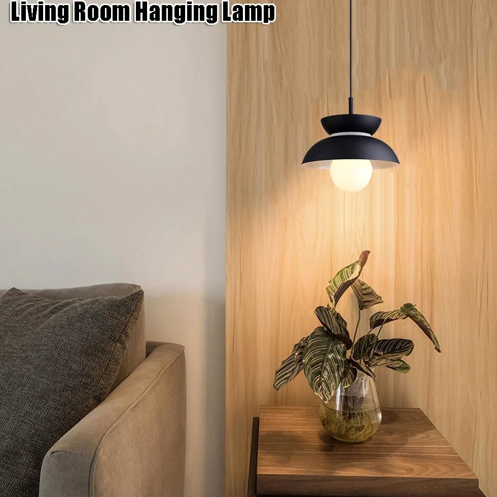 E27 Base Ceiling Pendant Light, American-Style Metal Chandelier, Personalized Single-Head Hanging Lamp Shade, Decorative Lighting Fixture for Hallways and Entryways