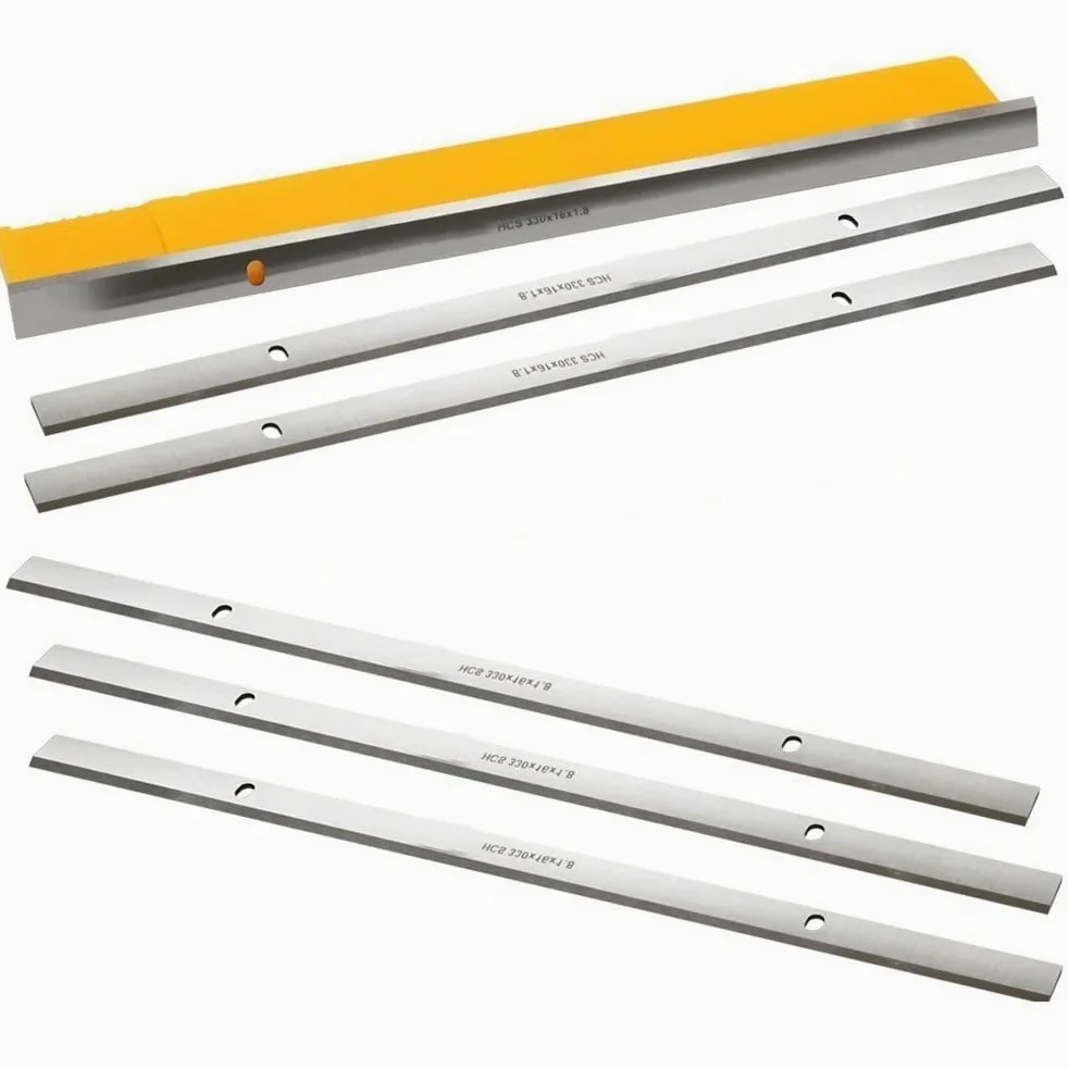 Ostrza strugarki Ostrza strugarki, 3 pary 330 mm HCS Grubość Nóż do drewna 330x16 X1,8 13"