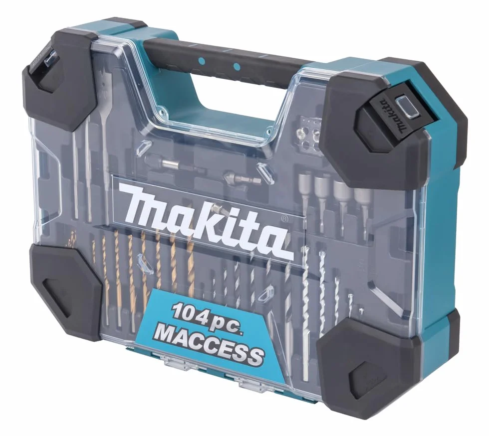 Makita E-22604 104 części Zestaw wierteł i bitów