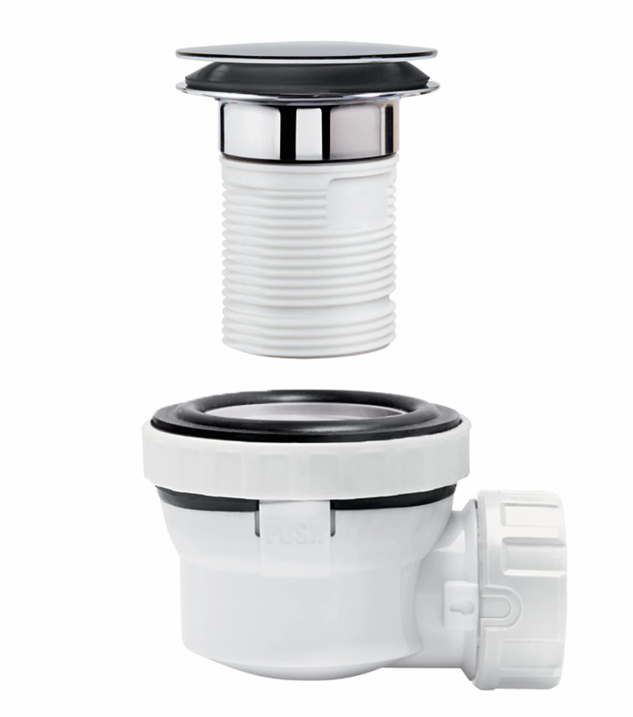 Wirquin 30721533 kompletny zestaw umywalki XS Pure Quick Clac z przelewem