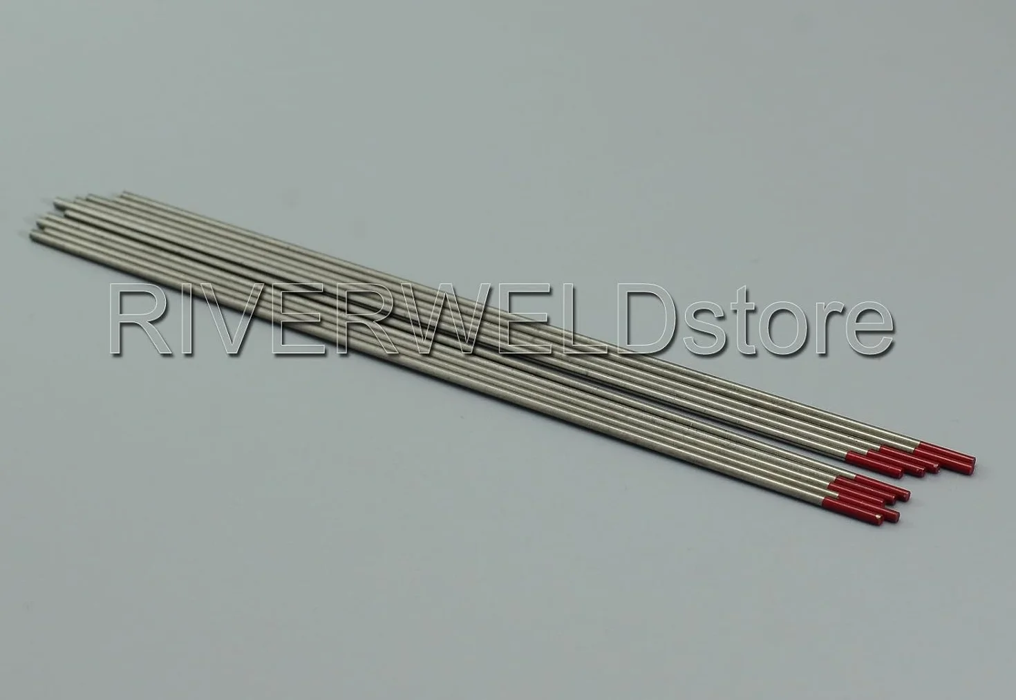 RIVERWELD Elektroda TIG z woli 2% torytowa WT20 Czerwone końcówki 1.6mm x 150mm Pakiet 10 sztuk