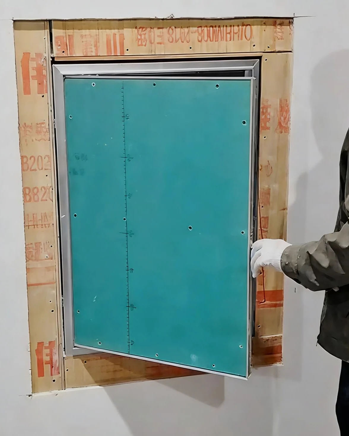 Drzwi wejściowe z płyty gipsowo-kartonowej z aluminiową ramą, osłona panelu dostępowego do instalacji wodno-kanalizacyjnych i elektrycznych, do malowania luk inspekcyjny do płyt gipsowo-kartonowych