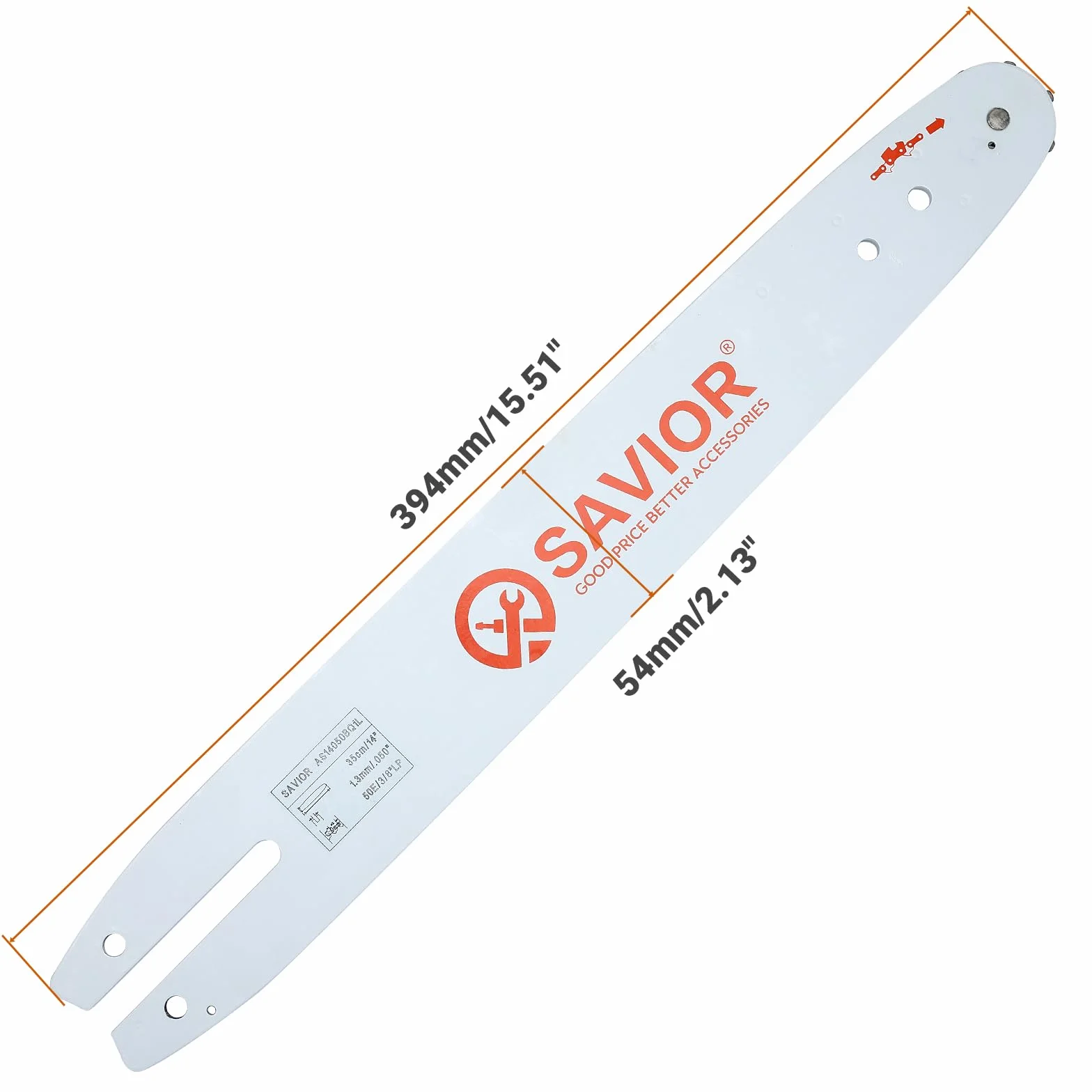 SAVIOR 2-pak MS180 łańcuchy do piły z 35 cm zabezpieczeniem miecza i miecza, zamiennik do Stihl 30050004809, łańcuch zapasowy 3/8" LP 1,3 mm 50 TG do MS181 MS210 MS230 MS231 i wielu innych