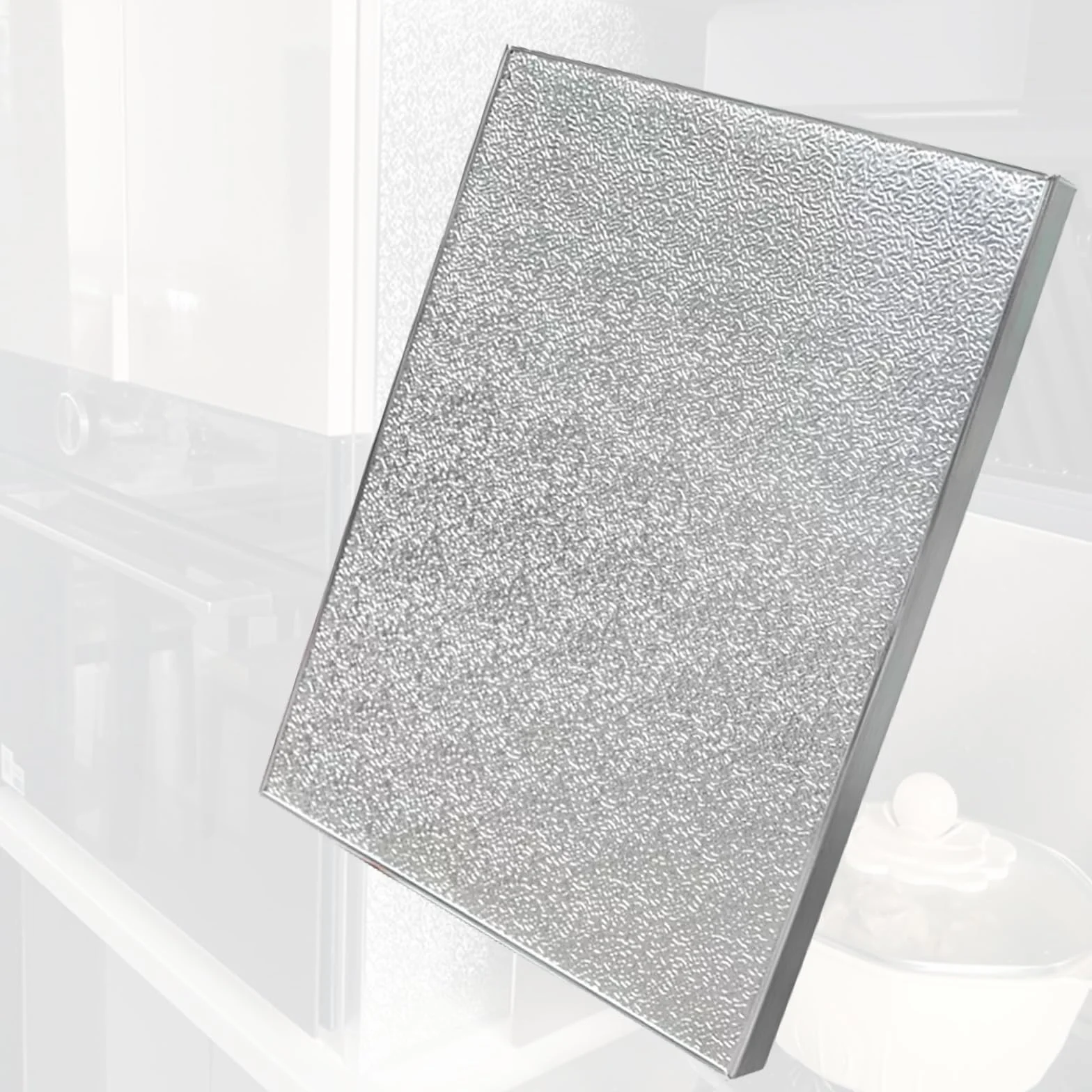 Panel ochrony termicznej, aluminiowa mata ochronna termiczna, ognioodporna płyta do kuchenki mikrofalowej, samoprzylepna ochrona blatu kuchennego, idealna dla bezpieczeństwa i odporności
