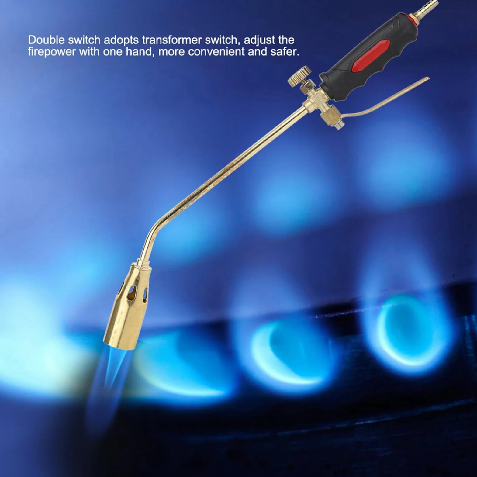 Palnik na Gaz Węglowy Powlekany Mosiądzem, Powlekany żelazem Mosiądz Palnik Spawalniczy na Gaz Płynny, Podwójnie Otwarty