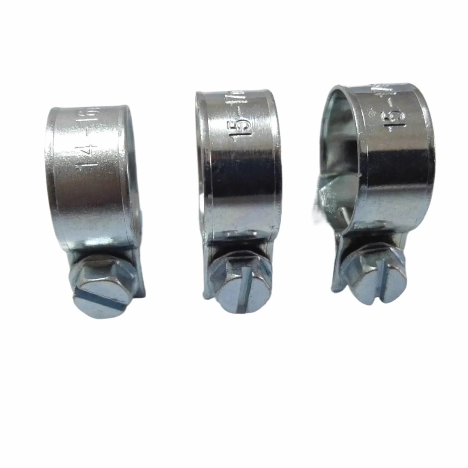 10 sztuk ocynkowanych zacisków paliwowych do rur 6-20 mm-trwałe metalowe łączniki do ropy, wody, powietrza i gazu(11-13mm)