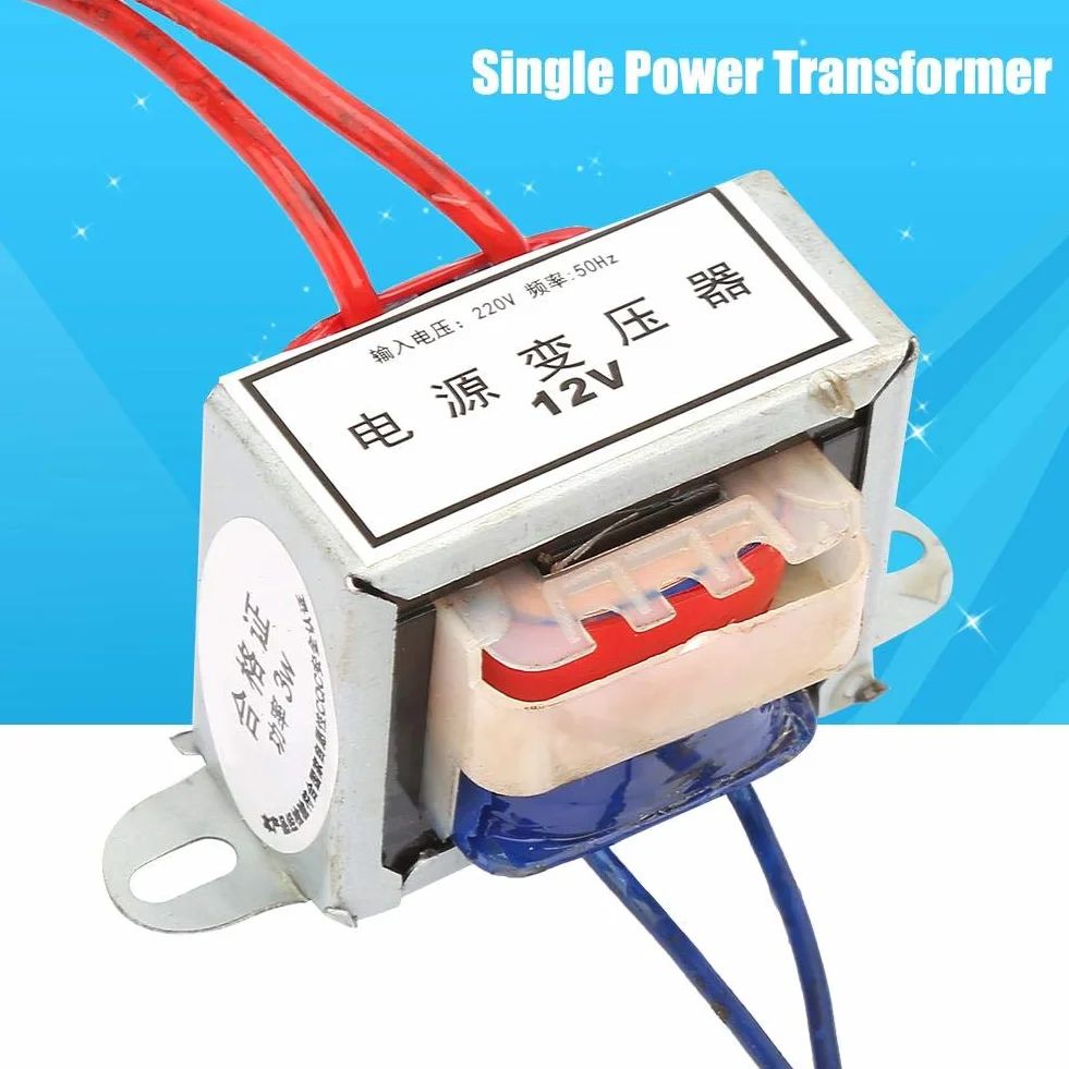 Transformator elektryczny AC 220 V na AC 12 V Single Power Transformator izolowany zasilacz transformator (12 V)