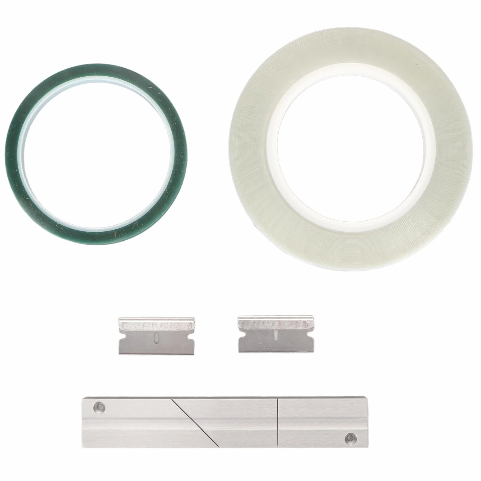 Zestaw do łączenia Taśm 1/4 10 Cali, Zestaw do łączenia Taśm Audio z otwartą szpulą, z Blokiem do łączenia Taśm, Taśmą do łączenia i Taśmą prowadzącą, do Magnetofonów Szpulowych