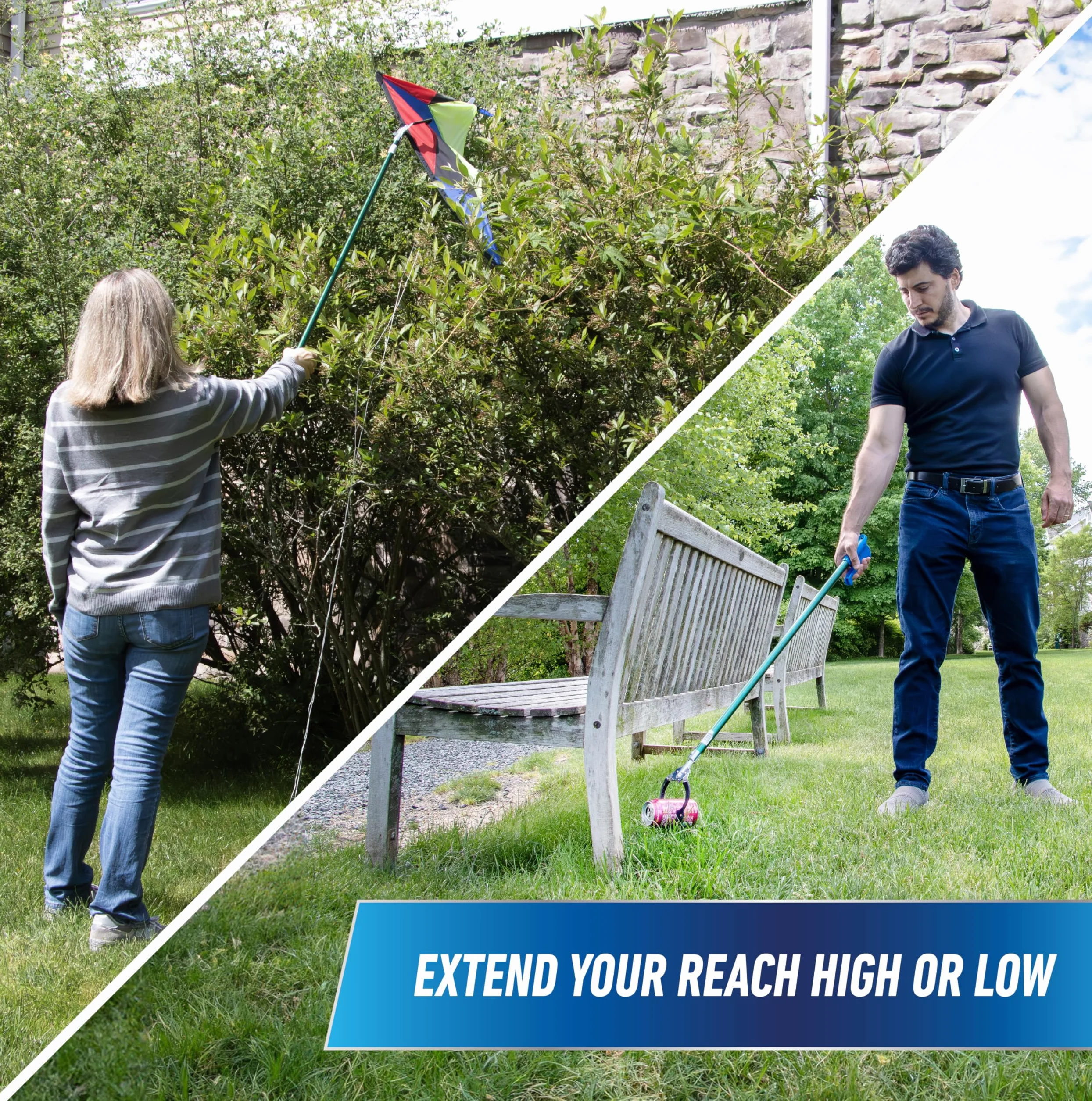 Unger Reacher Grabber Tool i zbieracz śmieci, zielony, 91,44 cm