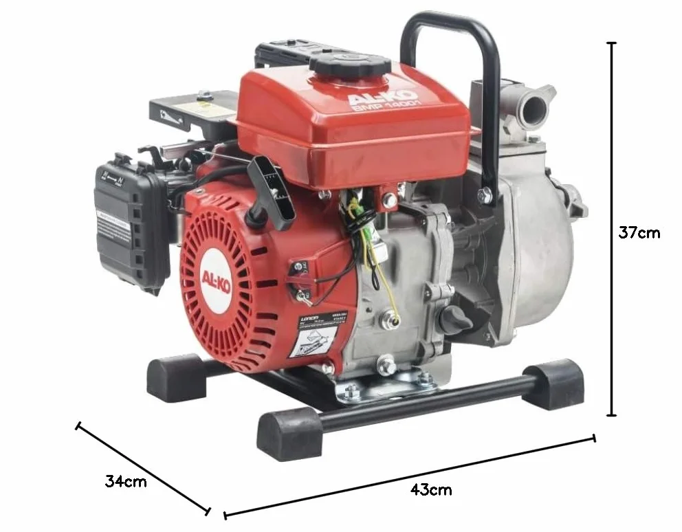 AL-KO Pompa benzynowa 14001, moc silnika 1,7 kW, maks. wydajność tłoczenia 12 000 l/h, niezależne od prądu pompowanie wody