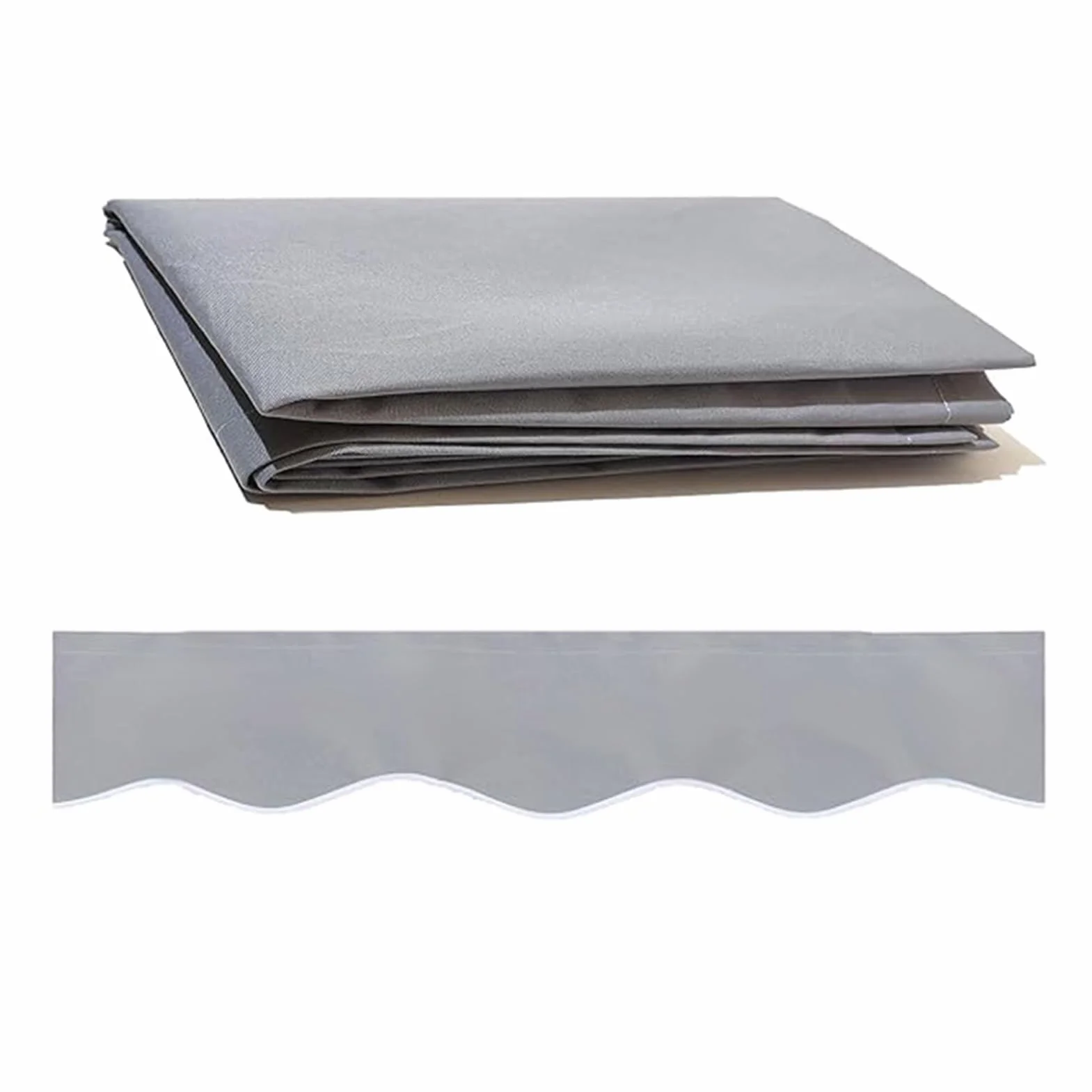 Wymienny Materiał Markizy Wodoodporny 280 g Poliestrowe Płótno Osłona Przeciwsłoneczna 382x240cm