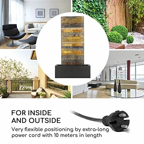 Blumfeldt Raincastle fontanna ogrodowa IPX8 12 LED pompa 8 W ocynkowany metal