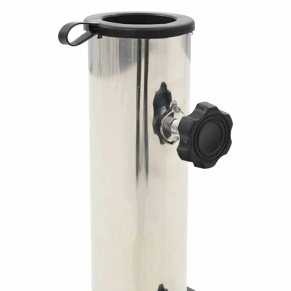 vidaXL Kwadratowa podstawa pod parasol, granitowa, 28,5 kg, czarna
