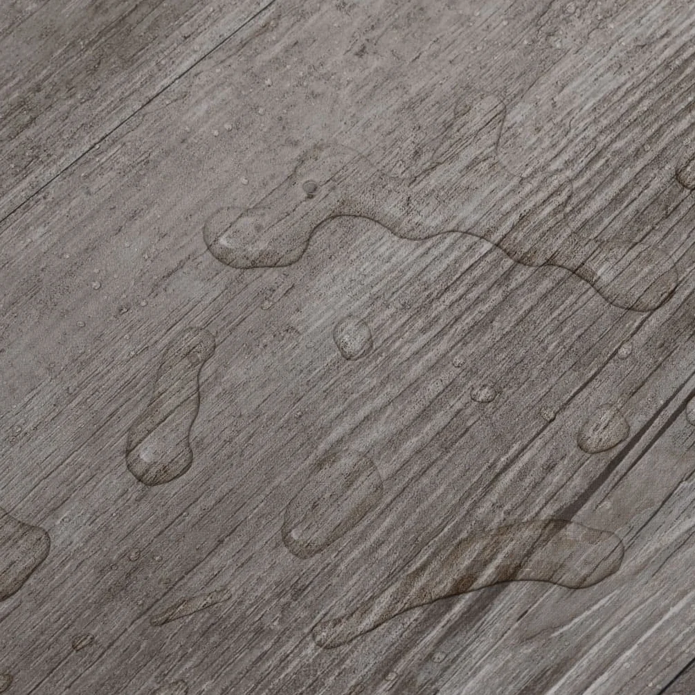 vidaXL Panele podłogowe PVC, 5,02 m², 2 mm, samoprzylepne, matowy brąz