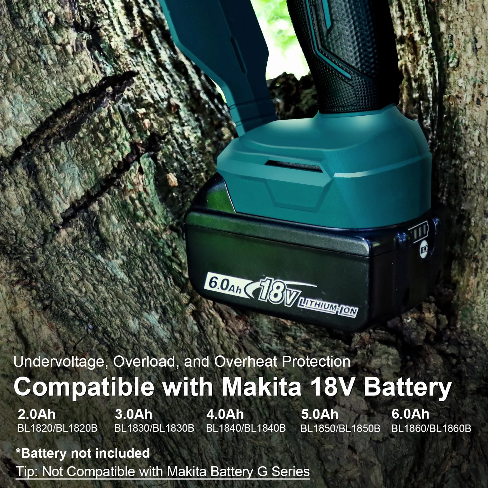 Mini piła łańcuchowa 15 cm bezszczotkowa kompatybilna z akumulatorem Makita 18V