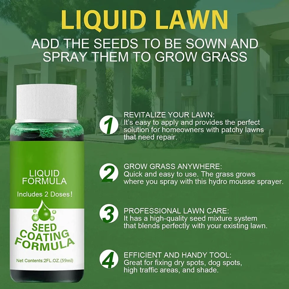 Hydro Mousse Liquid Lawn Fertilizer 59ml Spray for Garden Yard