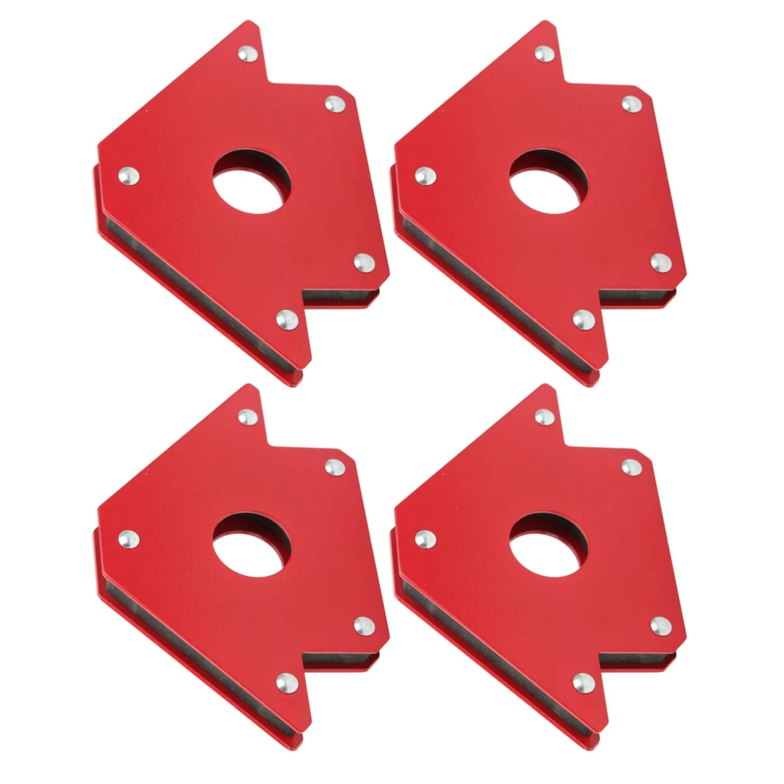 Magnes spawalniczy Kuuleyn, 4 szt. 50LB spawalniczy magnetyczny uchwyt strzałki 45 90 135 wielokątowy uchwyt spawalniczy wspornik magnetyczny Jig Positioner elektronarzędzie