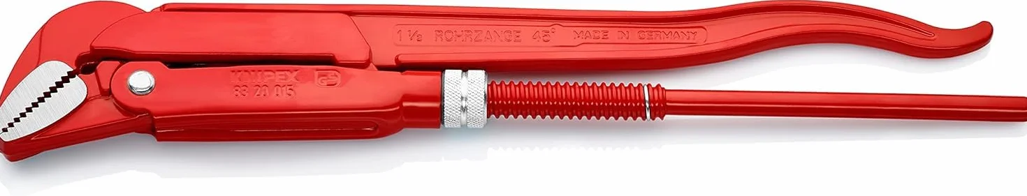 KNIPEX Klucz nastawny do rur 45° malowane proszkowo, czerwone 430 mm, 83 20 015
