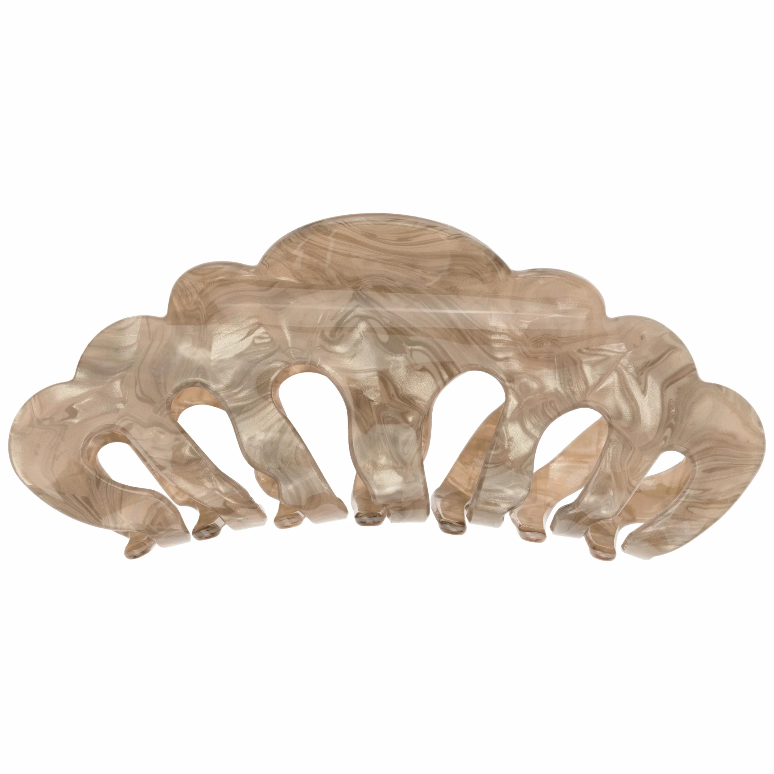 invisibobble - Klipstar XL Pure Pearlfection klips do włosów – 1 bardzo duża spinka do włosów z efektem marmuru dla stylowych fryzur – modny wygląd, bezpieczne trzymanie, zdrowe włosy
