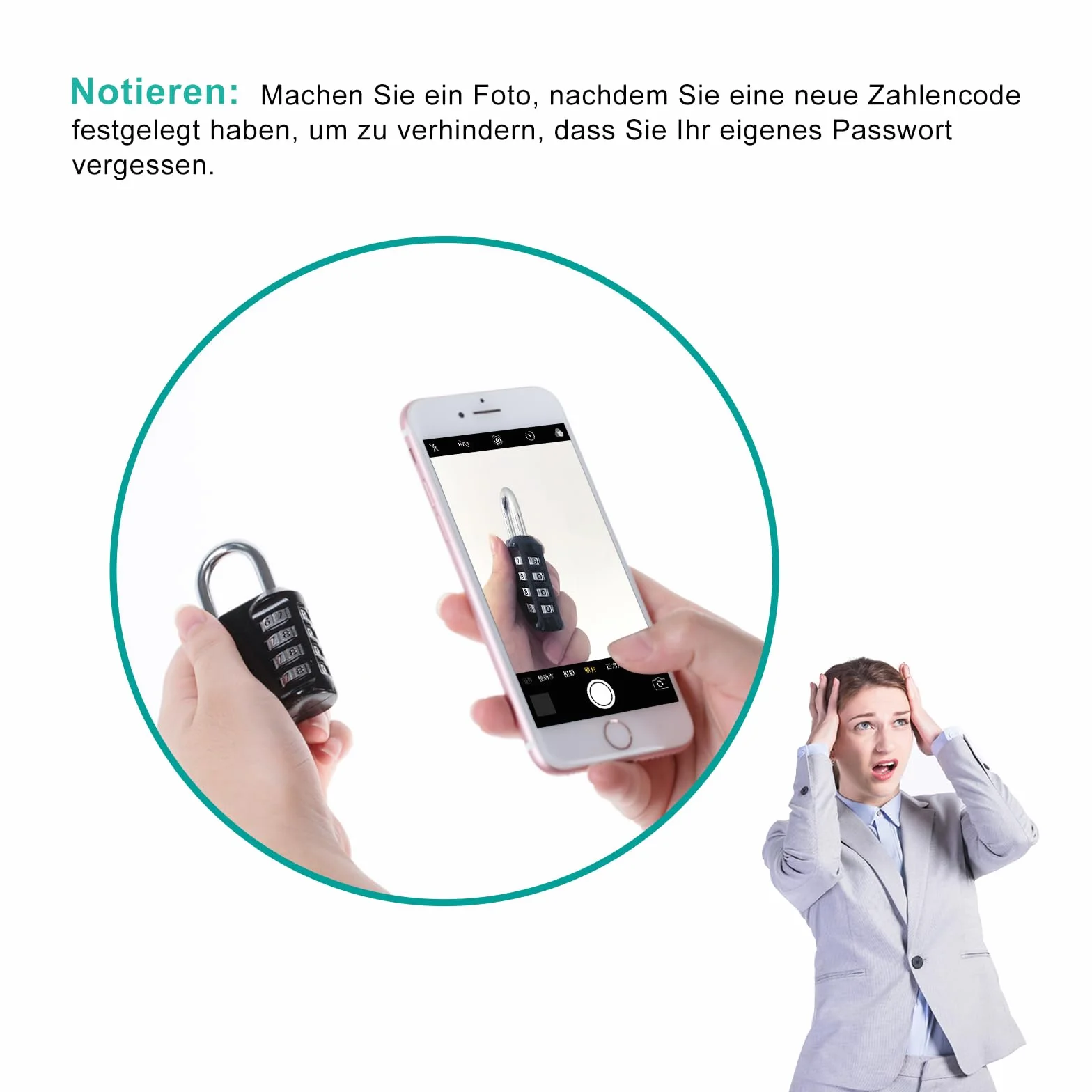 ZHEGE Zamek szyfrowy, 4-cyfrowy, zasłony z kodem numerycznym, do studia fitness, zamek do szafy, kłódka, cyfry, odporna na warunki atmosferyczne, do drzwi, ogrodzenia ogrodowego (różowy)