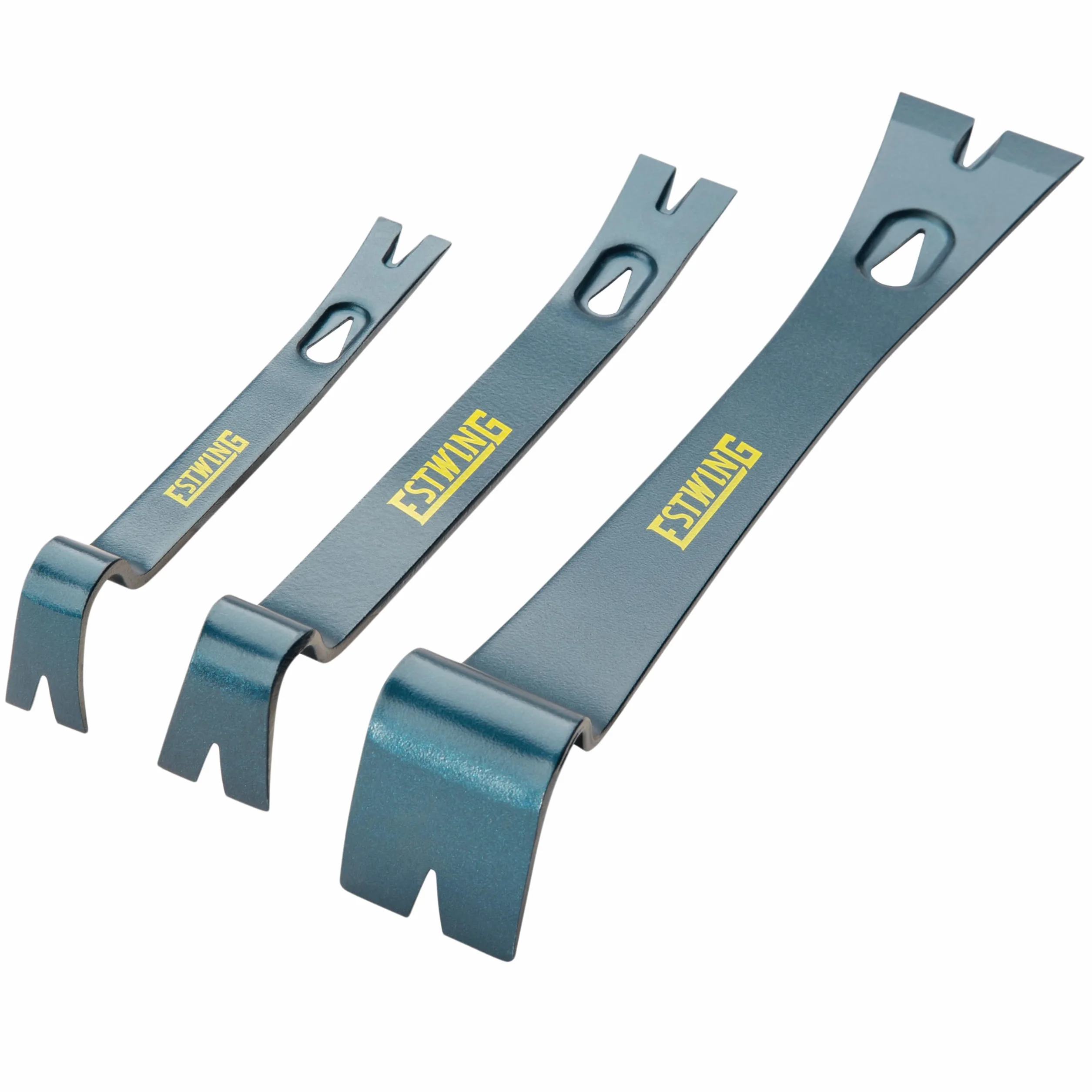 Estwing 3-częściowy zestaw Pry Bar – 14,5 cm, 7,5 cala i 10 cali do paznokci z szerokimi, cienkimi ostrzami i konstrukcją ze stali Forged Steel – PB3PC