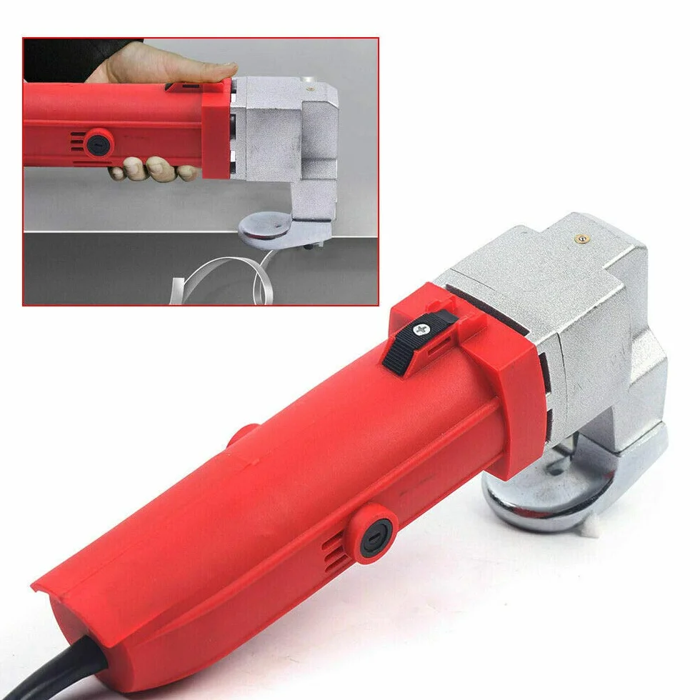 Elektryczne nożyce do blachy, 500 W, nożyce do blachy, nożyce do metalu, grubość cięcia 2,5 mm, do stosowania w samochodach i budowie statków