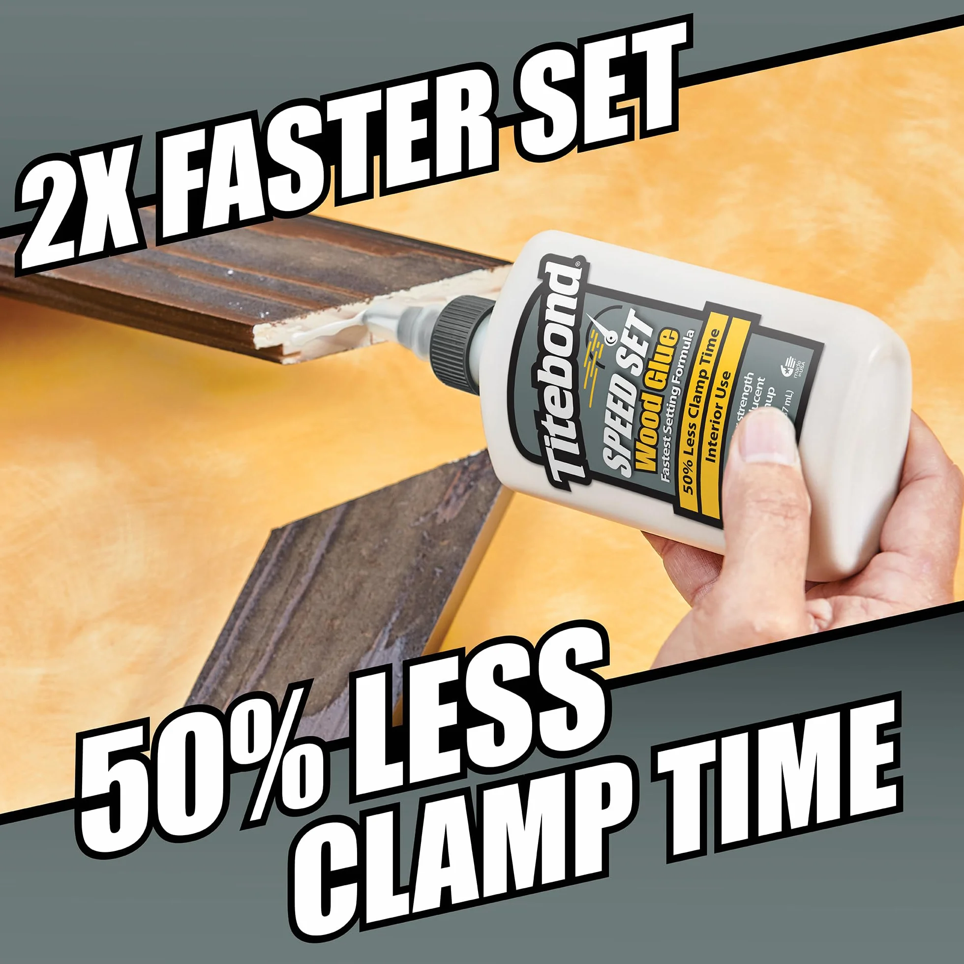 Titebond Klej do drewna 4363 Speed Set Wood Glue 237 ml do użytku wewnątrz pomieszczeń