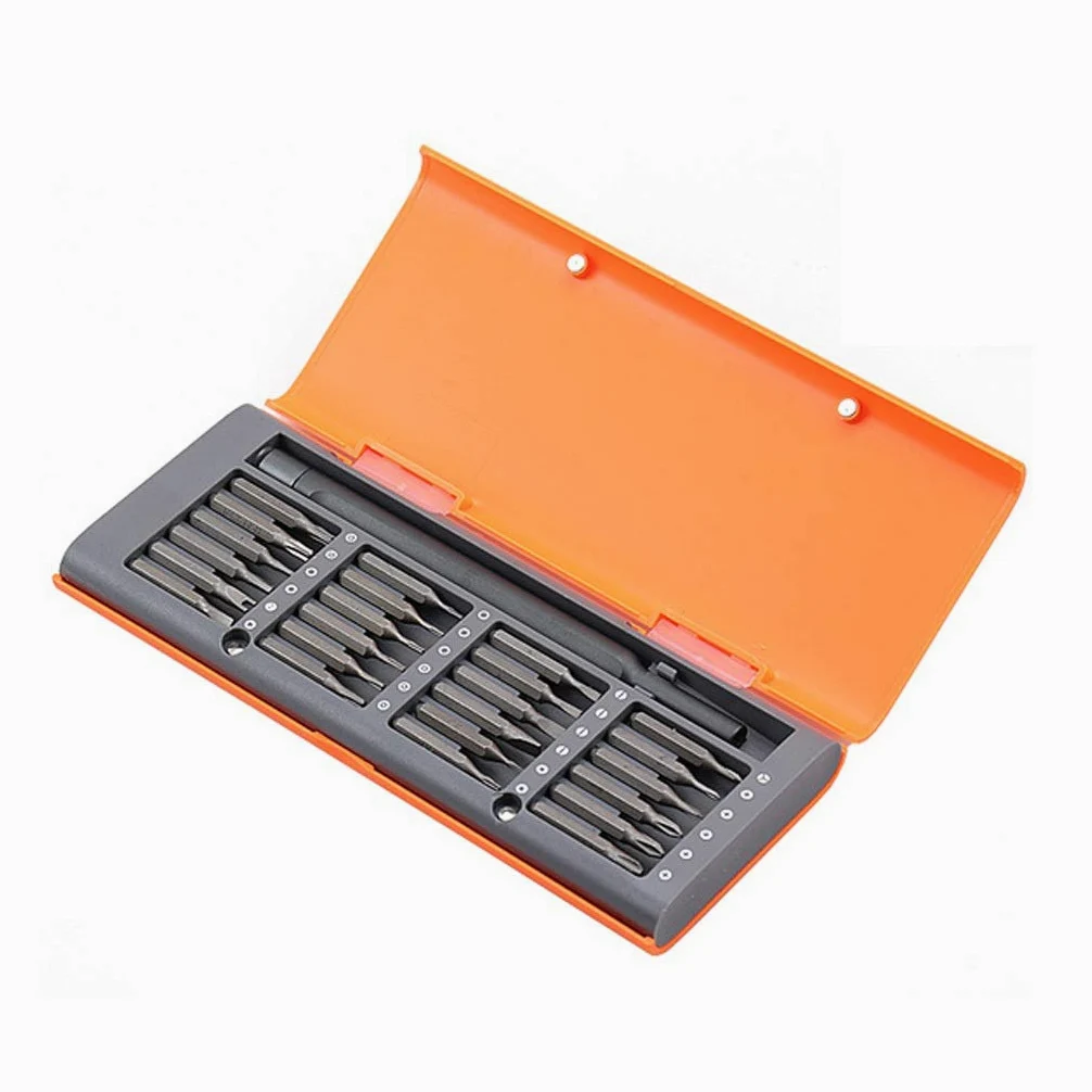zestaw narzędzi wielofunkcyjnych, Zestaw Wkrętaków 24 W 1 Bit Magnetyczny Precyzyjne Bity Torx Hex Naprawa Narzędzi Do Telefonów PC(Argento)