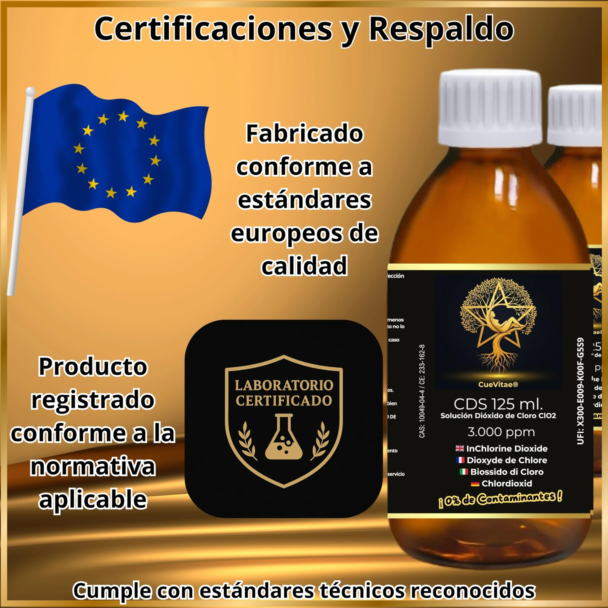 2 x 125 ml. CDS/CDL 3000 PPM (250 ml) | Najnowsza produkcja dwutlenku chloru | Produkt już aktywowany | Gotowy do dozowania | W tym Dozownik zapewniający większą precyzję