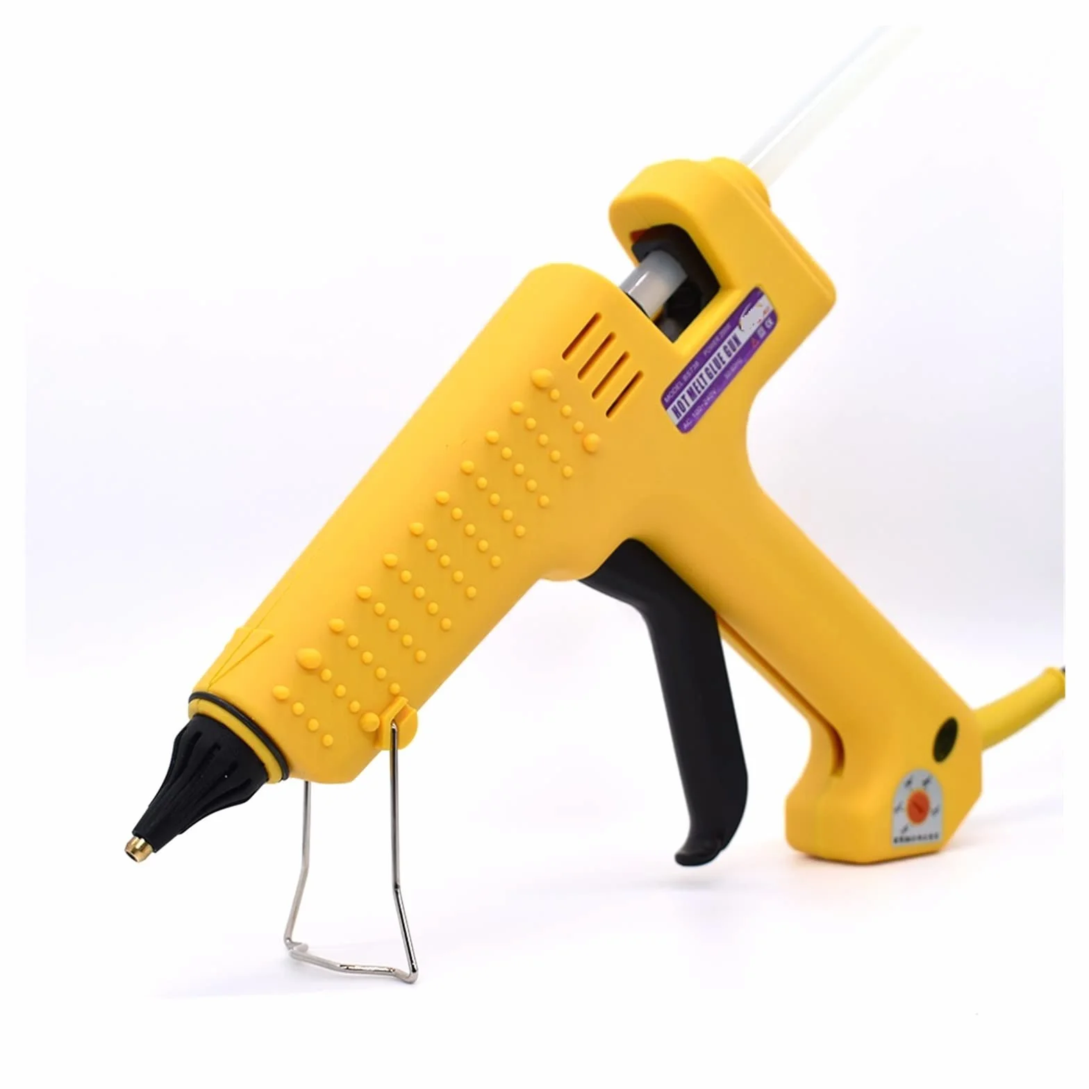 Pistolet do Kleju, 250W profesjonalny pistolet do klejenia na gorąco z zestawem narzędzi dysza z czystej miedzi regulowana temperatura wysokie zużycie energii 11mm klej w sztyfcie(SET-2,TYPE_250W)