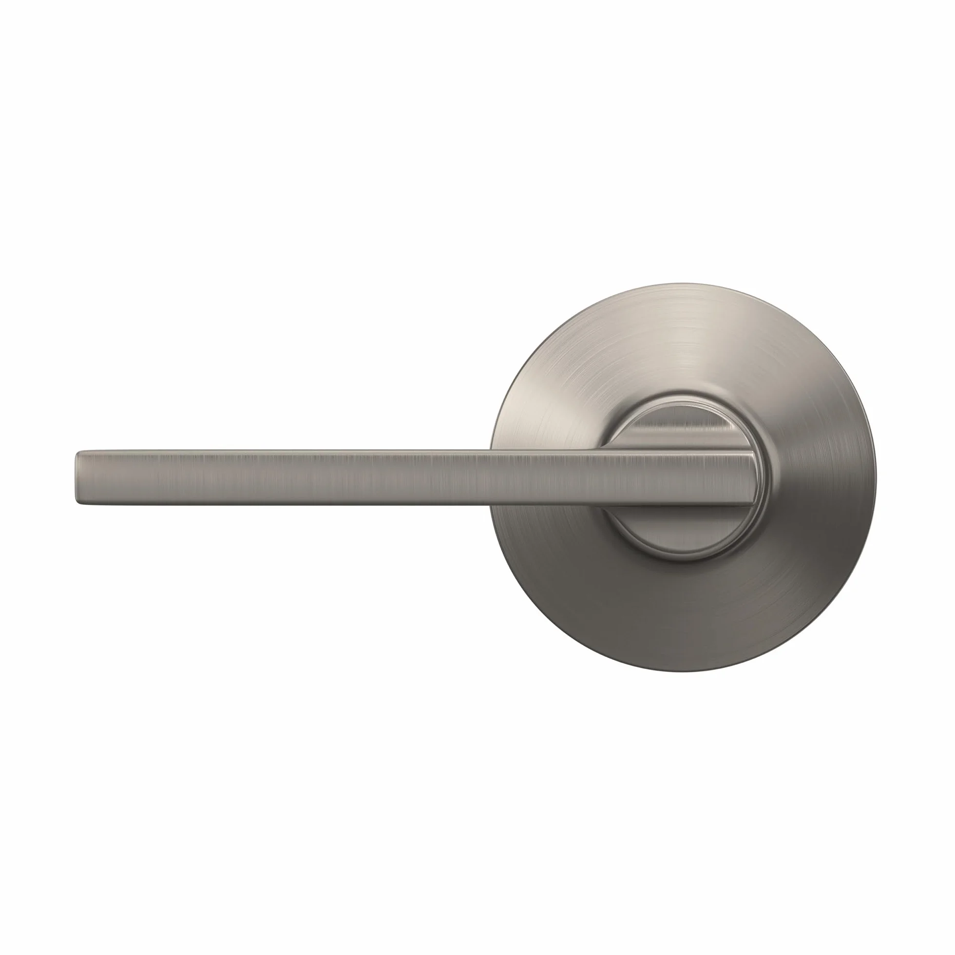Schlage F10 LAT 619 Latitude Door Lever, Hall & Closet Passage Lock, Satin Nickel