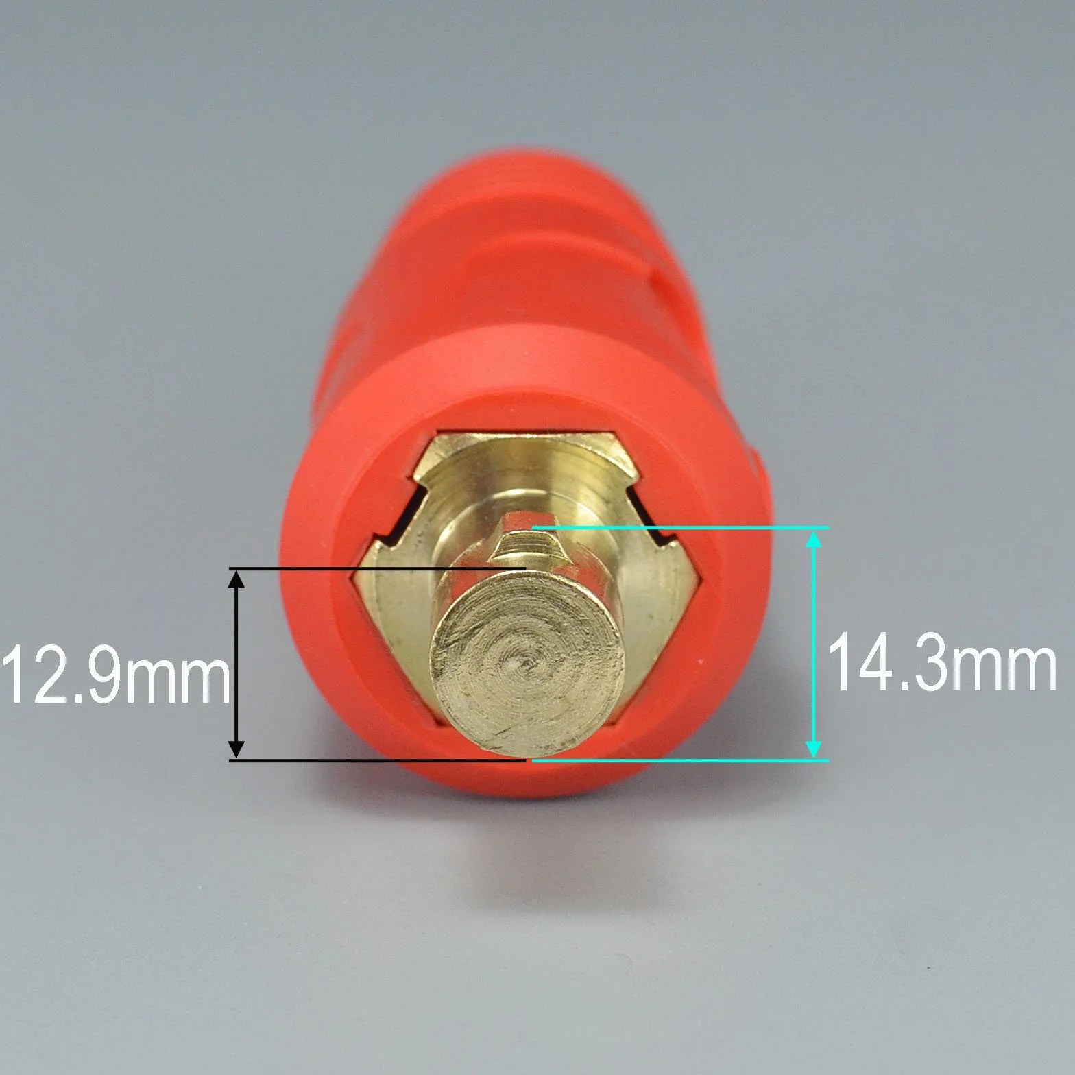 RIVERWELD Wtyczka panelowa do kabli spawalniczych TIG DKJ35-50 315 A czerwona i czarna złącze Dinse szybkomocujące zestaw 2 szt