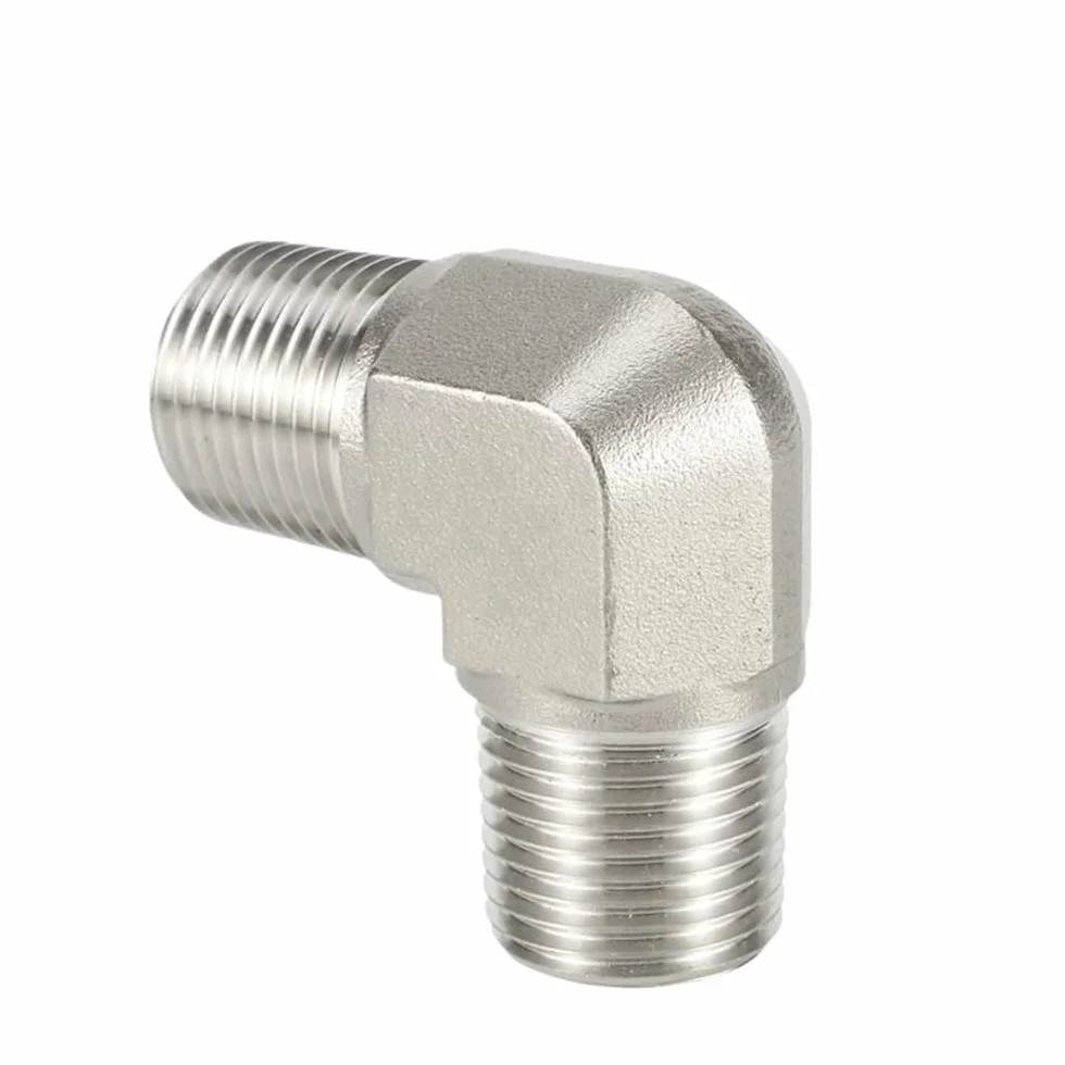 316 stal nierdzewna męski NPT łokieć 1/8 1/4 3/8 1/2 3/4 cala adapter złącza 3000psig 20MPa łącznik rurowy 1 szt. (0.3 cm)