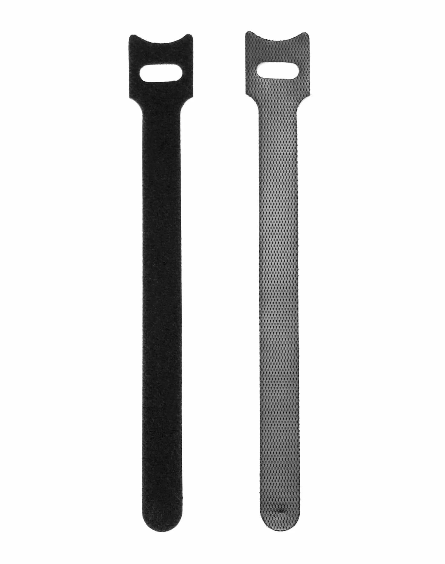 QWORK® 150 szt. Opaski kablowe na rzepy, opaski kablowe z możliwością wielokrotnego zamykania 150 x 12 mm Regulowane paski na rzepy do zarządzania kablami (czarne)