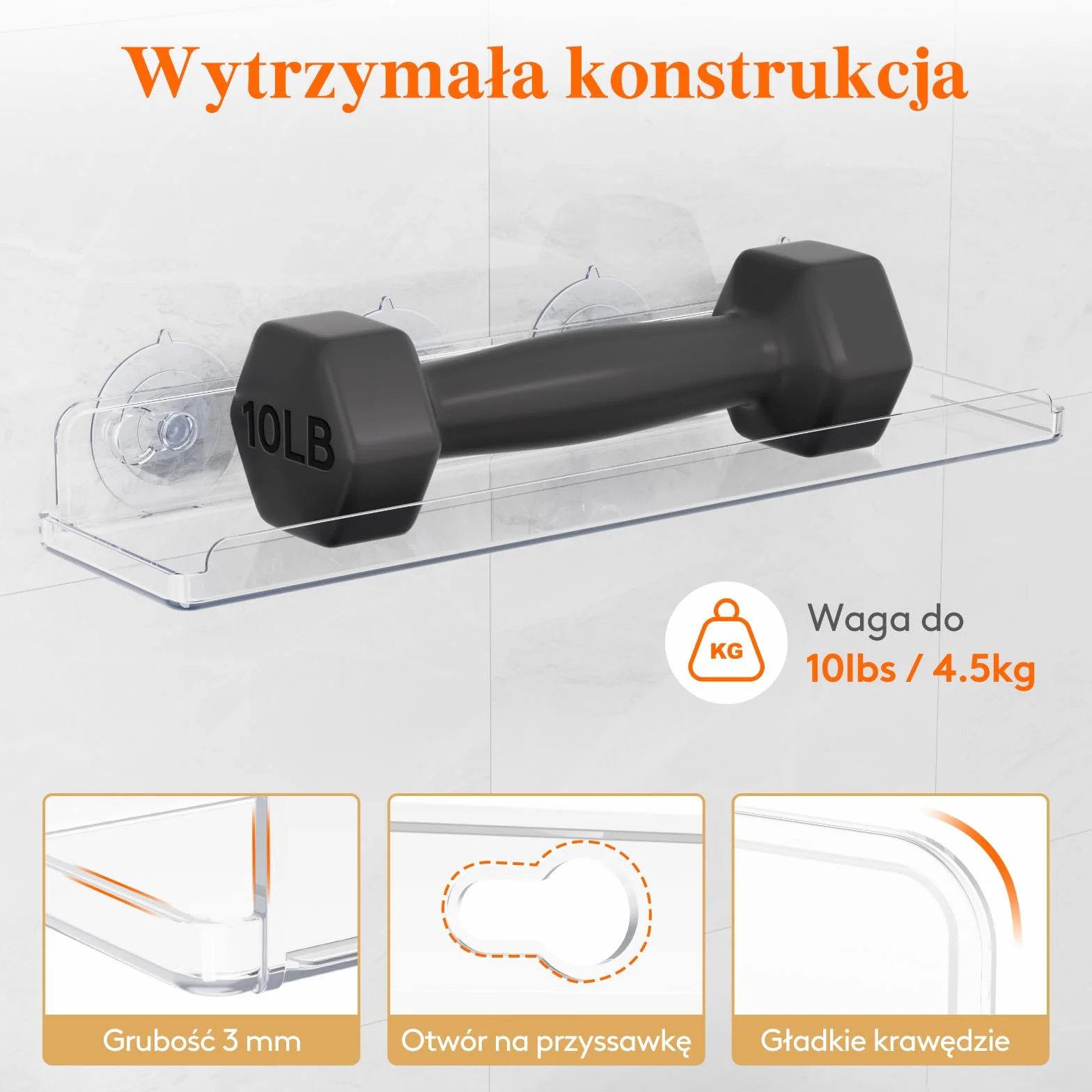 Pływające półki okienne na rośliny Lifewit 15 cali, 2 akrylowe półki z przyssawkami, przedłużacz parapetu do wewnętrznych sukulentów, mikro zieleni, doniczki na nasiona, sadzarki do ziół