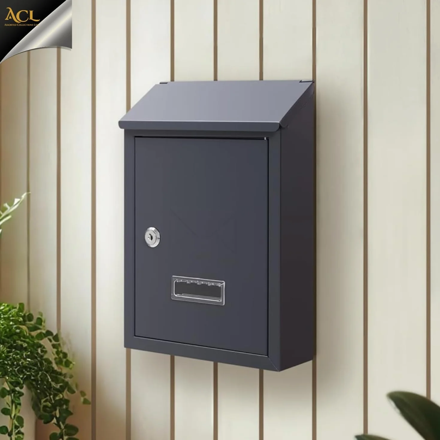 Assorted Collections Boîte aux lettres murale | verrouillable avec 2 clés | résistante aux intempéries Boîte aux lettres | easy à installer, 21 x 30 x 7 cm (różowy)