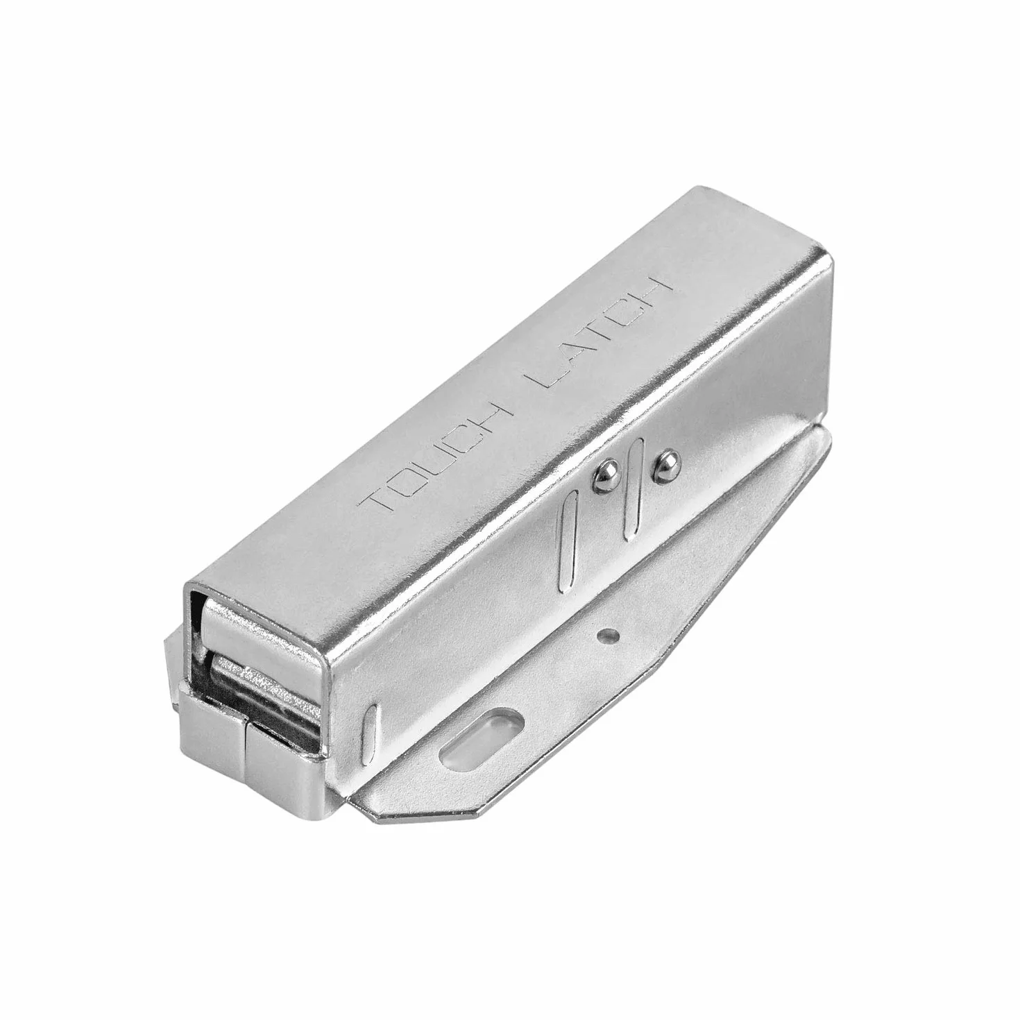 Gedotec Automatyczne zatrzaski sprężynowe do drzwi, zamknięcie zatrzaskowe, zatrzask do mebli, metalowy, ocynkowany na wysoki połysk, 8 sztuk – zamknięcie sprężynowe Push-to-Open z odpowiednikiem